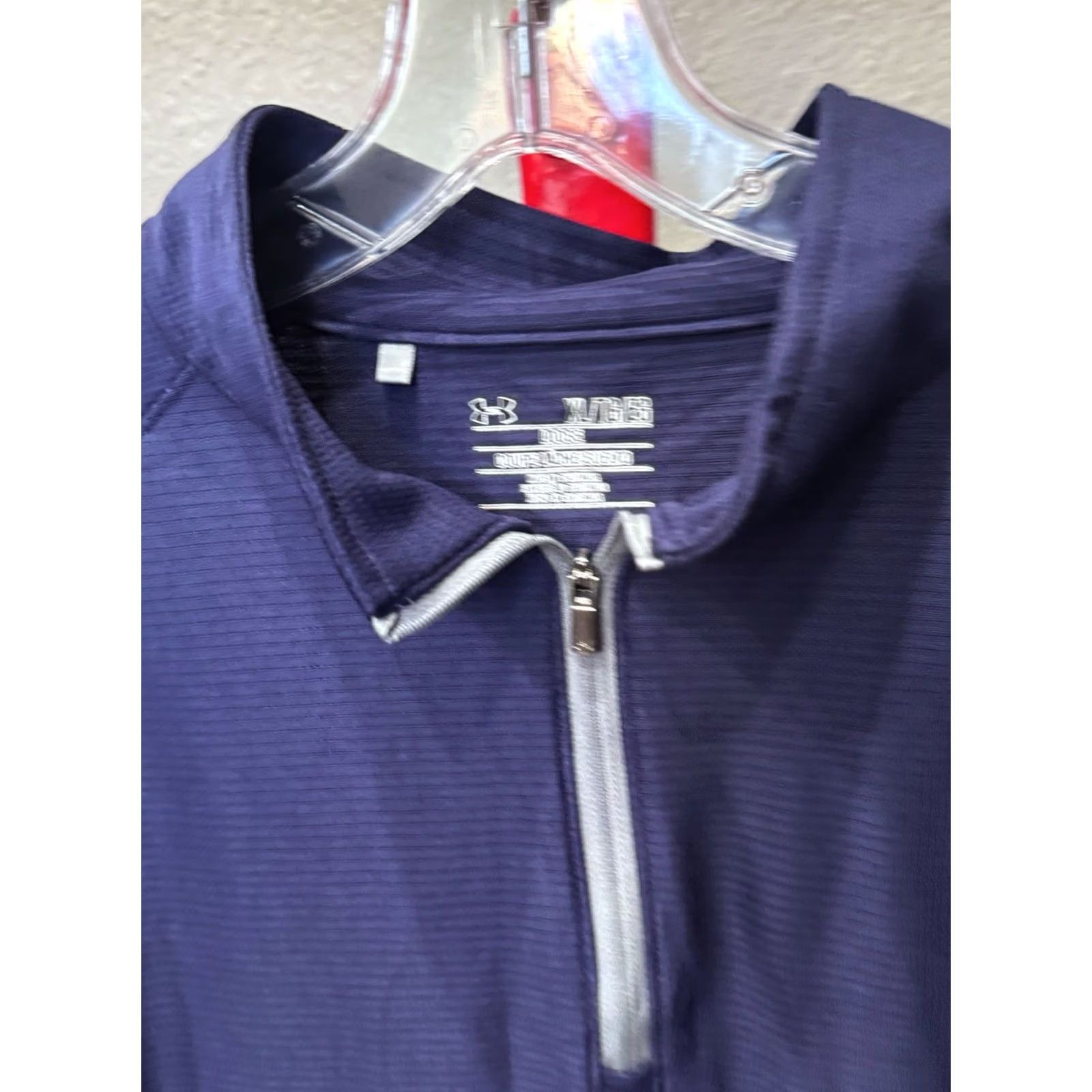 Under Armour Under Armour SWEATER XL Extra Large Men Blue Gray Zippered Multicolor Shirt/ Sweater Size US XL / EU 56 / 4 - 4 Thumbnail