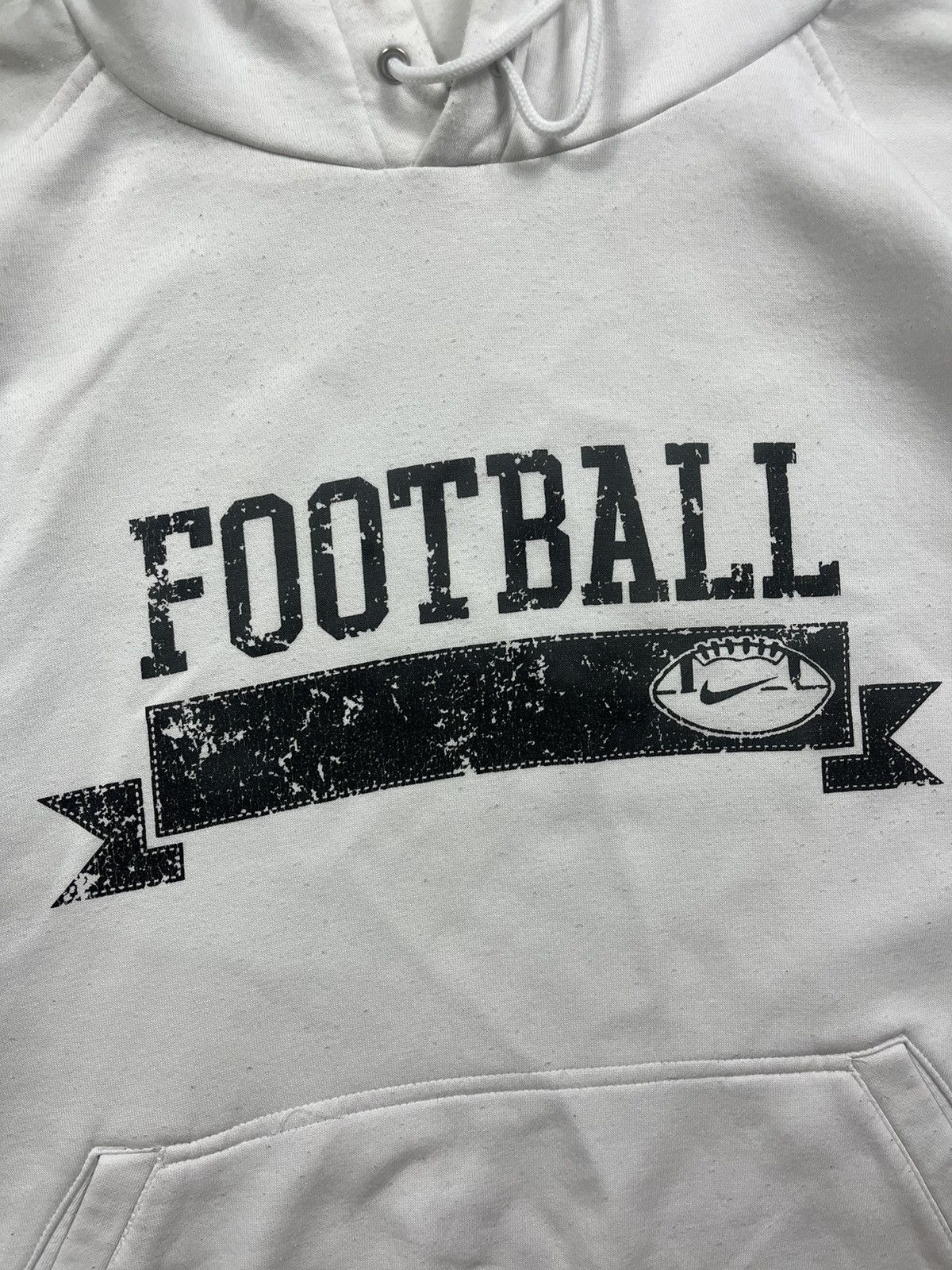 Nike × Vintage 00’s NIKE AMERICAN FOOTBALL SWOOSH RUGBY LOGO Y2K HOODIE Size US L / EU 52-54 / 3 - 2 Thumbnail