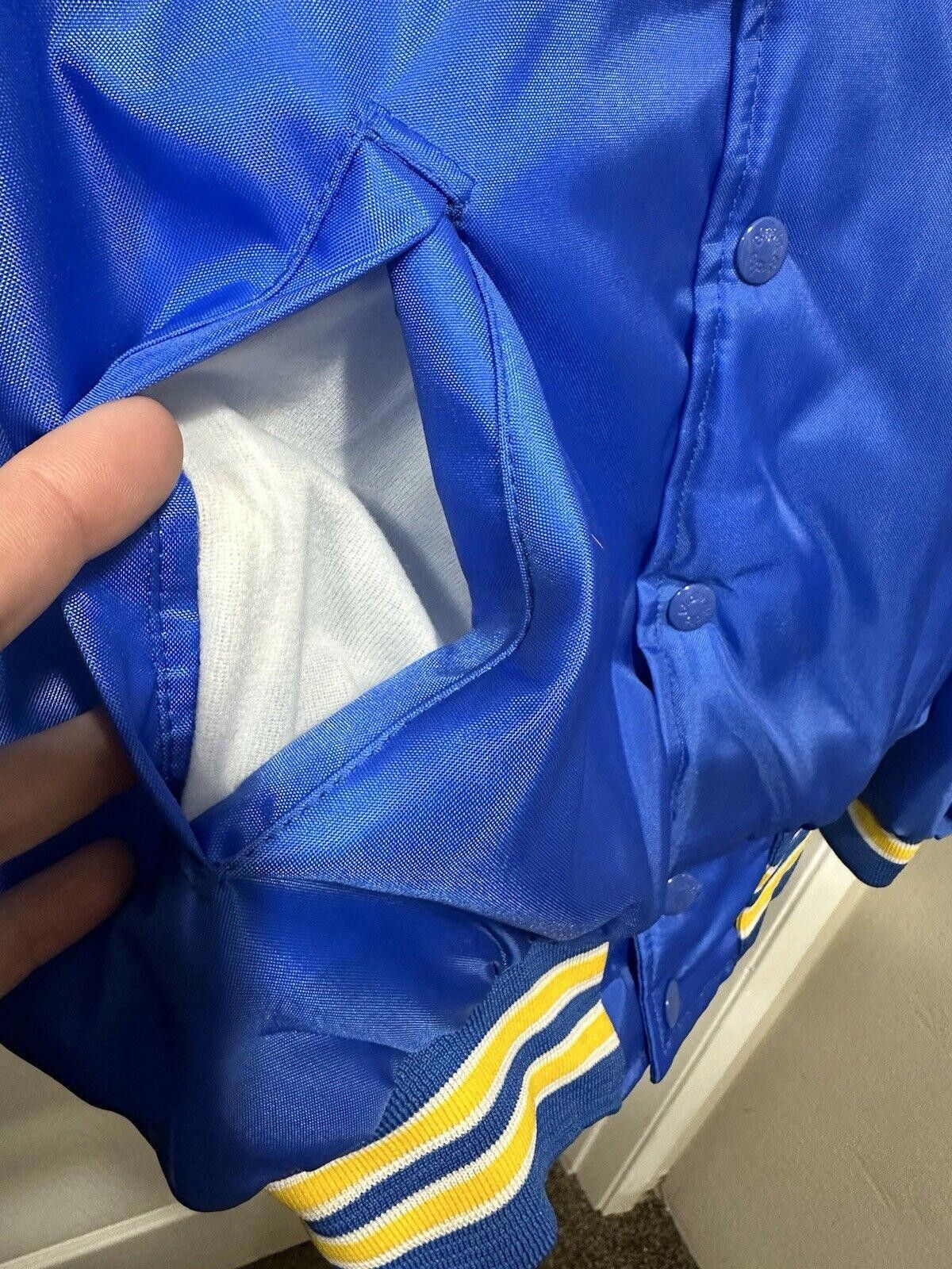 Other Vintage Satin Bomber Jacket Men's Medium Blue Varsity Size US M / EU 48-50 / 2 - 10 Thumbnail