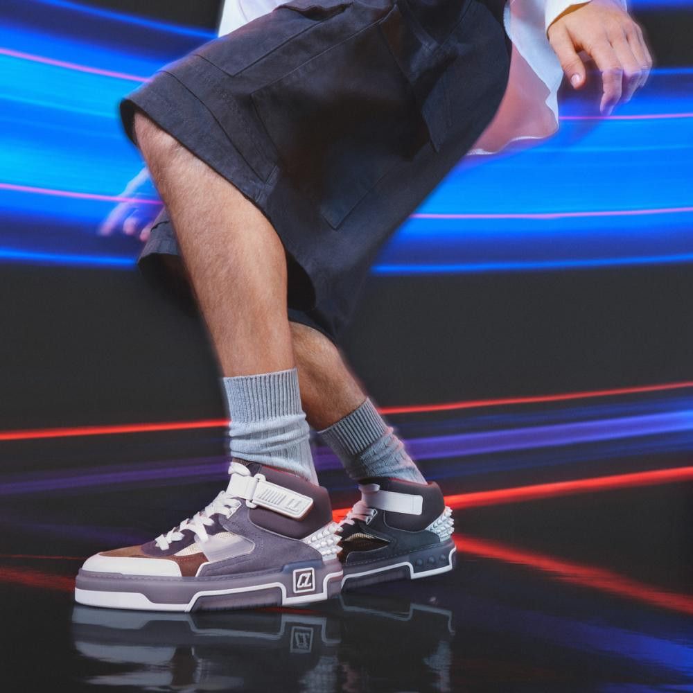 Christian Louboutin o1s1wg111124 High Top Sneakers in Multicolor Size US 5 / EU 37 - 6 Thumbnail