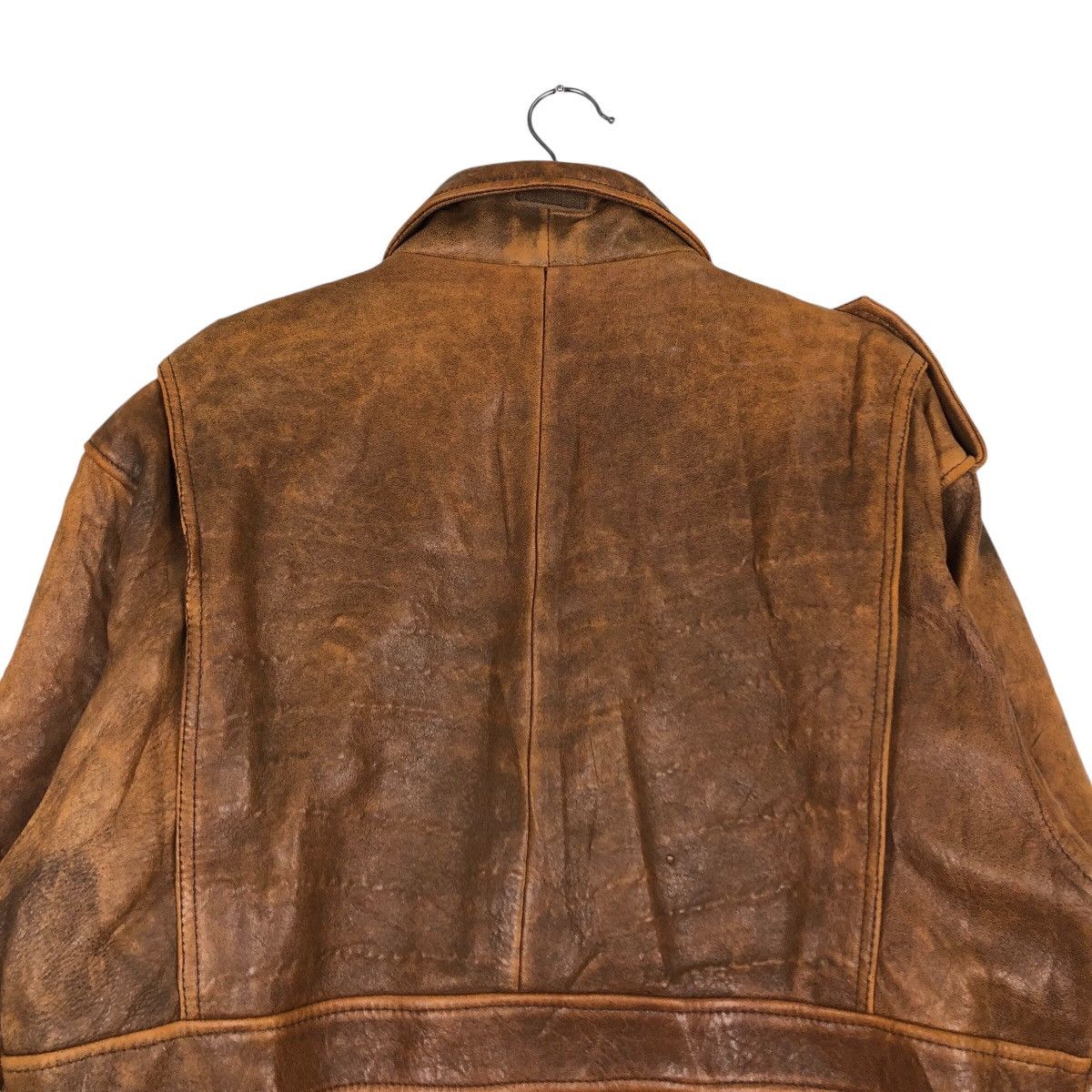 Japanese Brand 📌Vintage Military Design Leather Jacket SoffIce Full Print Size US L / EU 52-54 / 3 - 10 Thumbnail