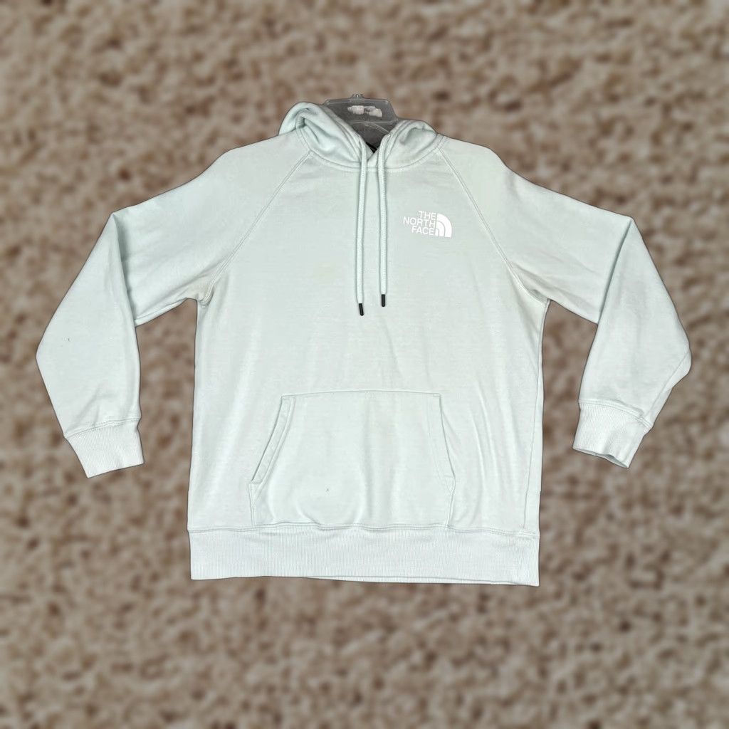 The North Face The North Face Hoodie Womens Medium Green Box Logo Pullover Jersey Sweatshirt Size M / US 6-8 / IT 42-44 - 1 Thumbnail