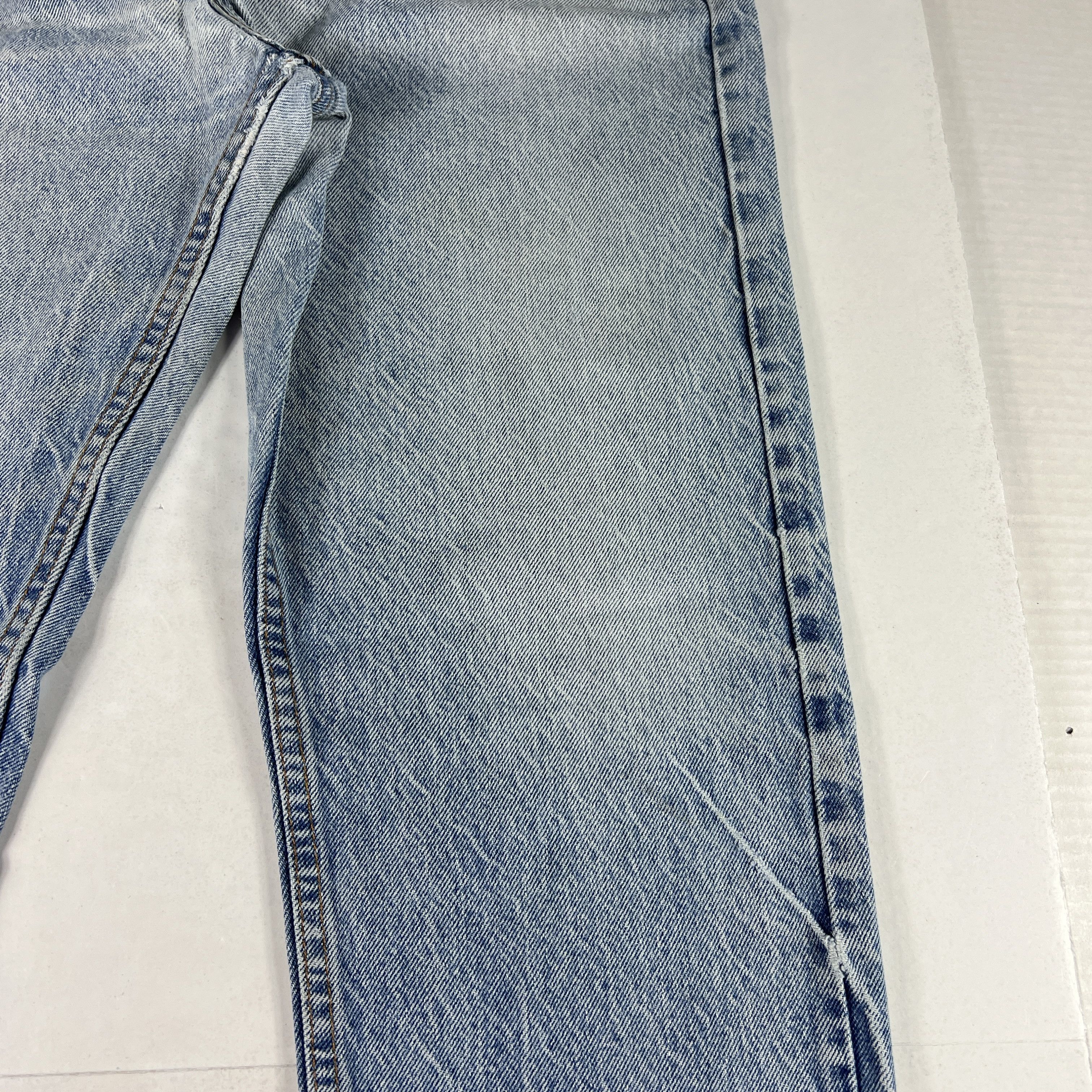 Levi's × Vintage VTG 90s Levi's Jeans 505 Straight Blue Denim Orange Tab Size US 34 / EU 50 - 8 Thumbnail