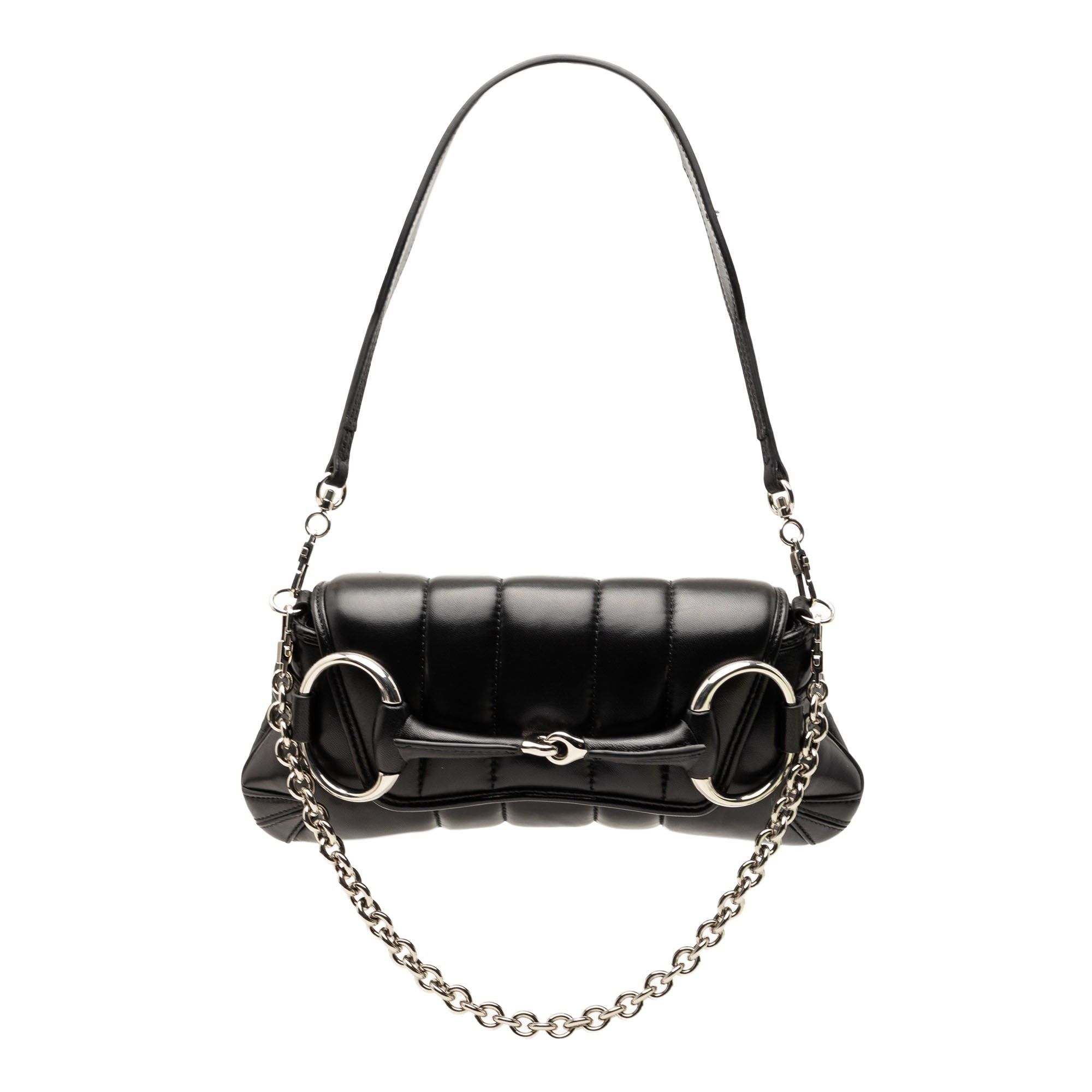 Gucci Small Quilted Leather Horsebit Chain Satchel Size ONE SIZE - 1 Thumbnail