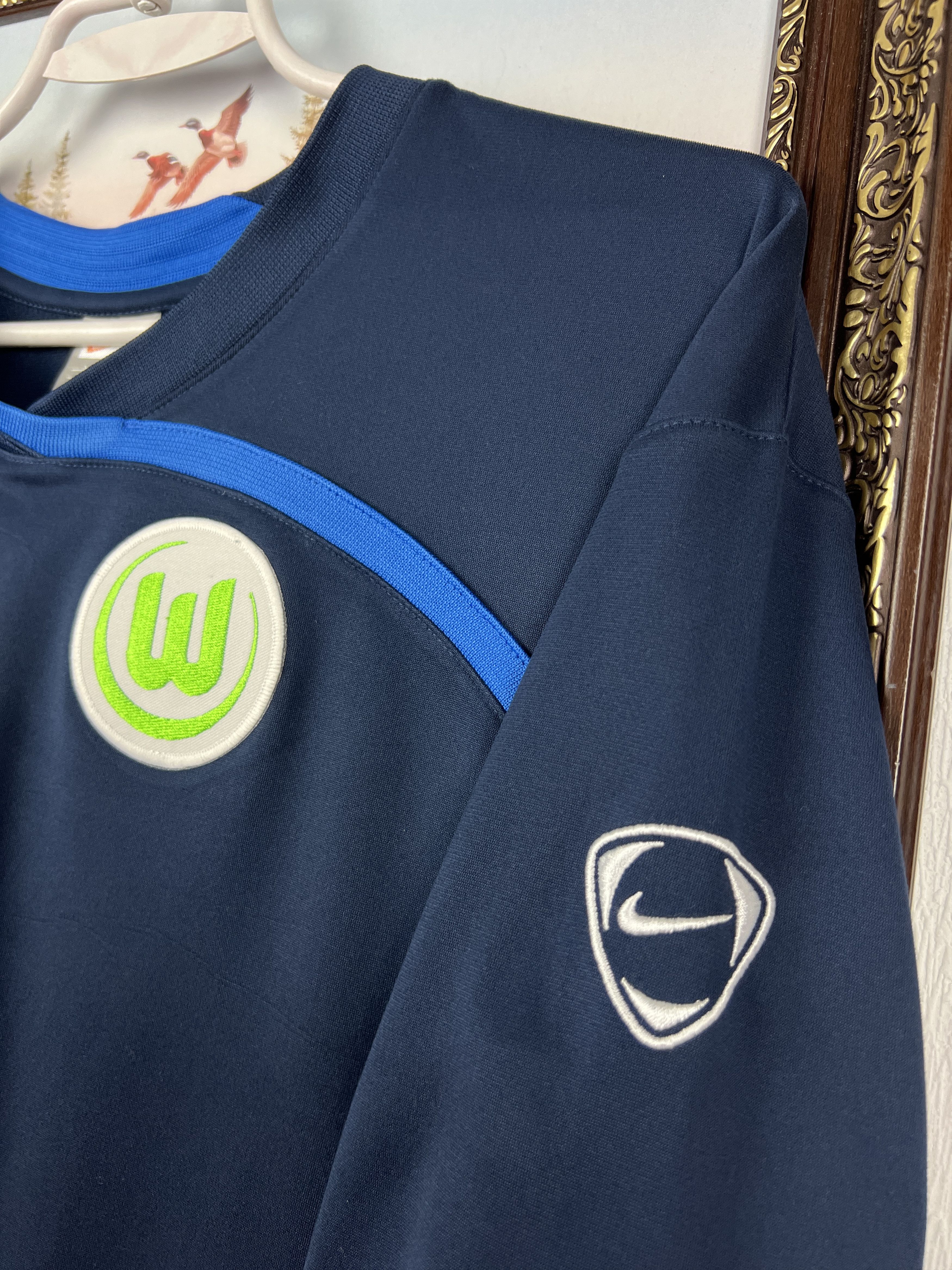Nike VfL Wolfsburg Football Sweatshirt Jacket Train Track Top Size US L / EU 52-54 / 3 - 4 Thumbnail