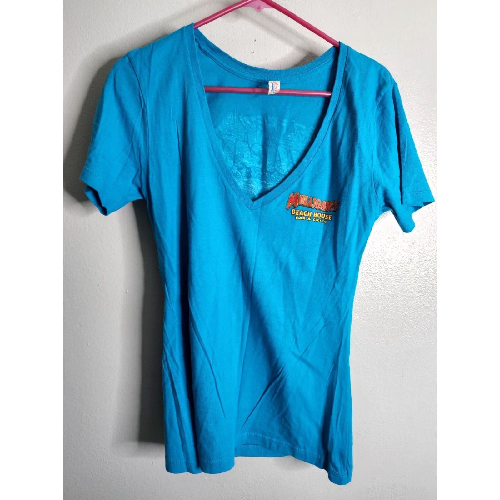 Doublet Mulligan's Bar and Grill T Shirt Womens XL V Neck Funny Double Sided Size XL / US 12-14 / IT 48-50 - 2 Thumbnail