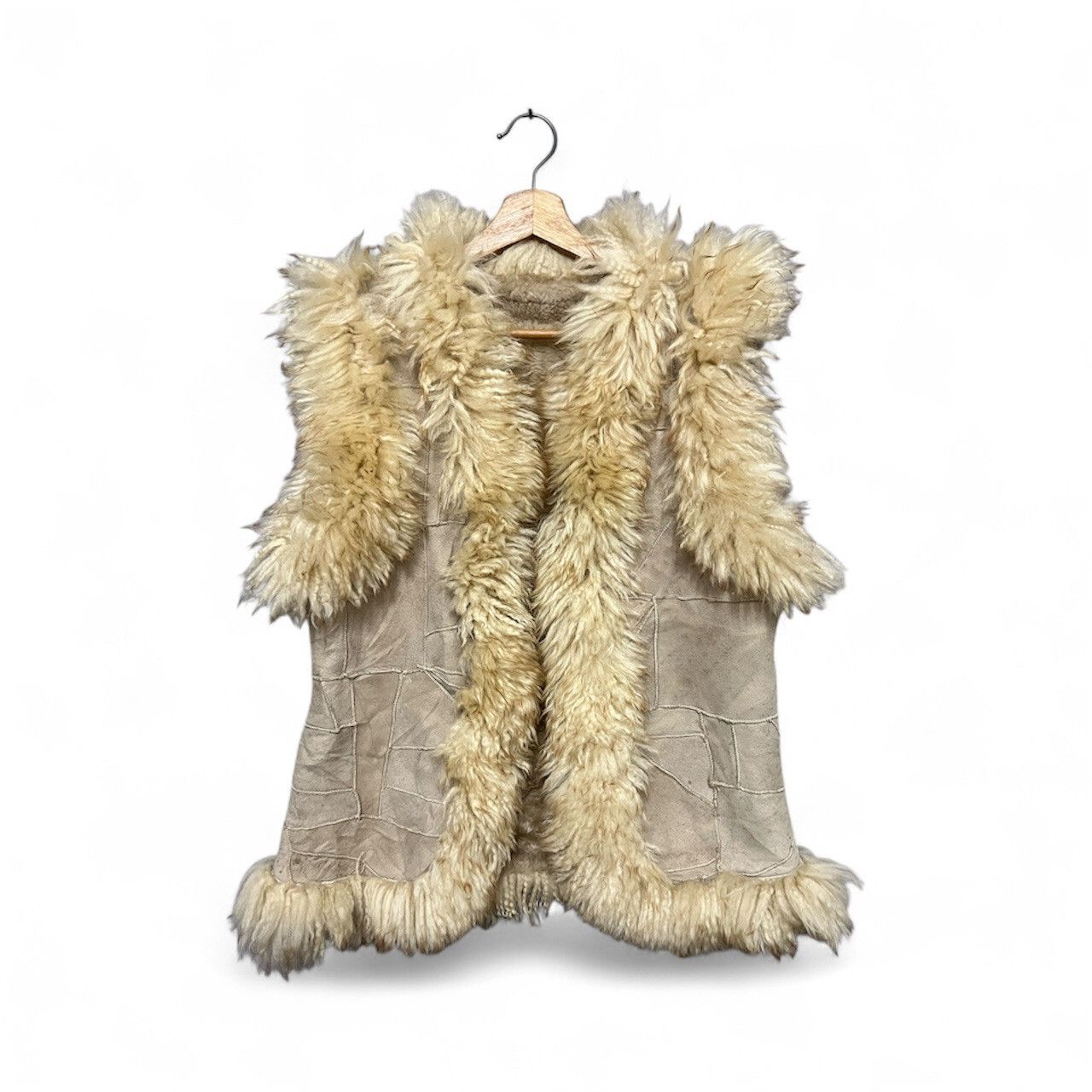 Vintage 71. Vintage Sheep Skin Leather Vest Jacket Size US M / EU 48-50 / 2 - 1 Thumbnail