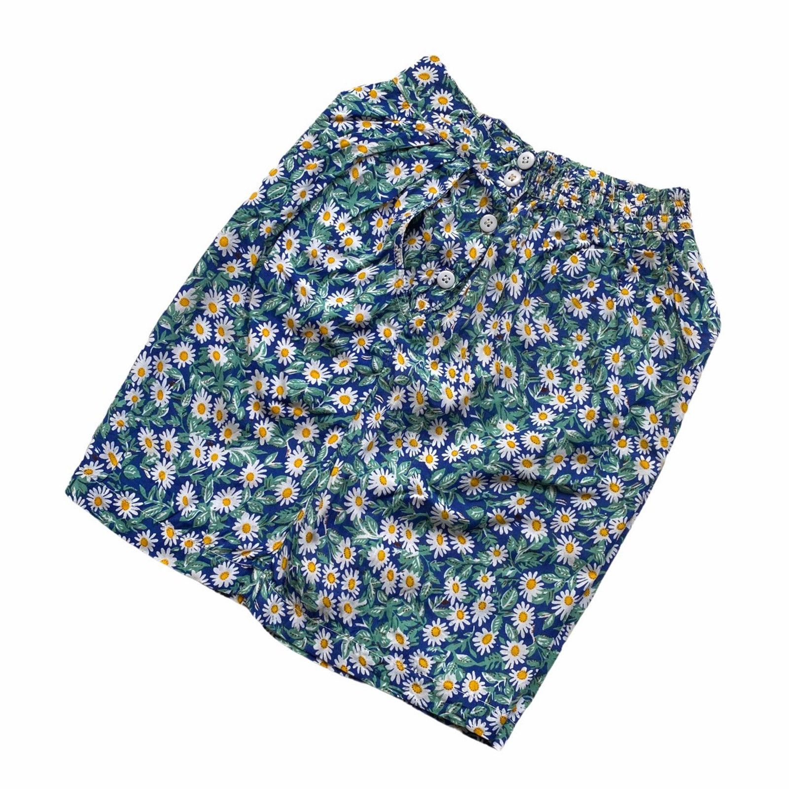 Vintage 70s vintage high waisted floral shorts - size 6 (24"-26") Size 25" / US 0 / IT 36 - 4 Thumbnail