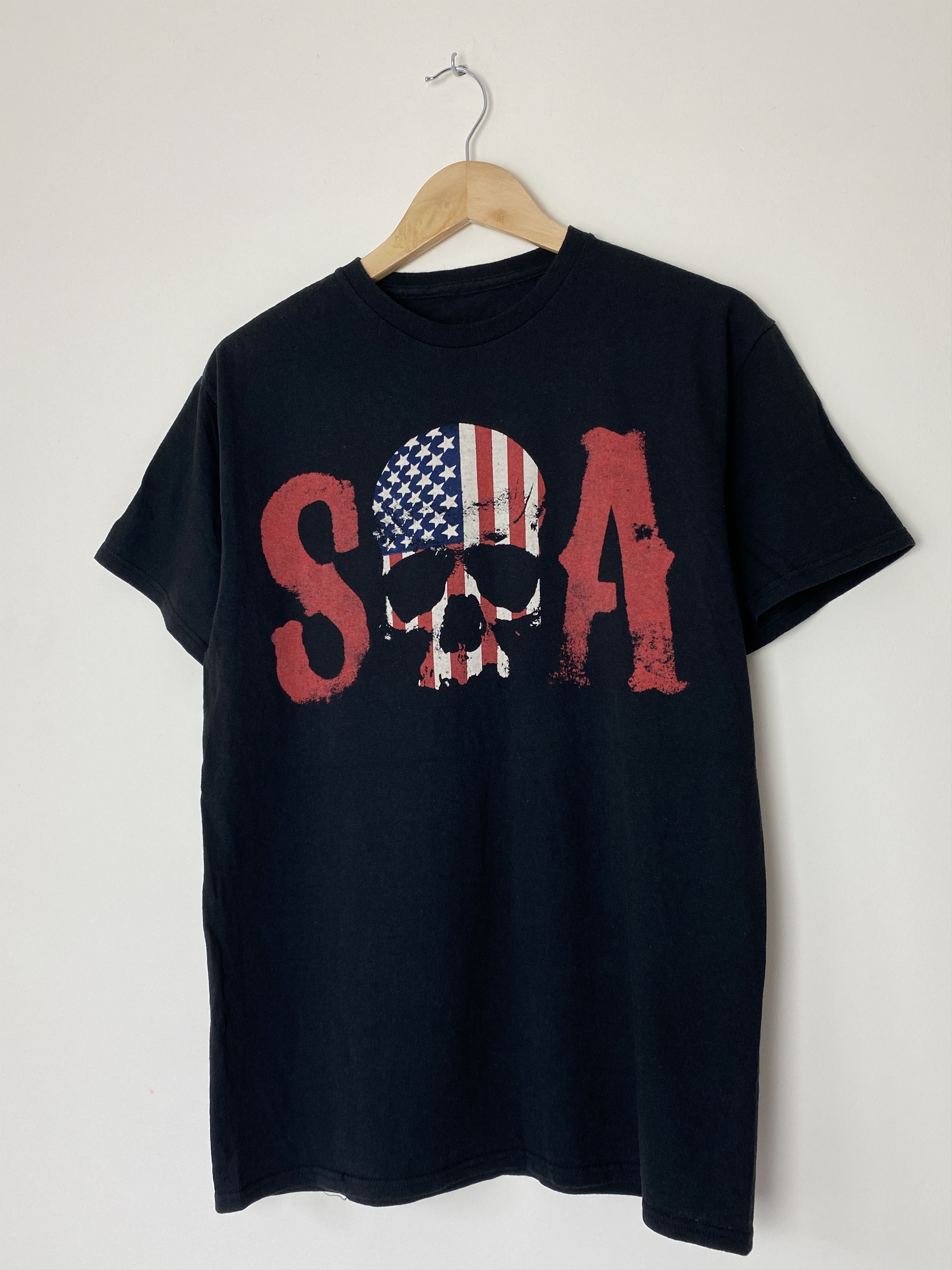 Other Sons Of Anarchy Road Gear Movie Promo USA Flag Skull T-Shirt Size US M / EU 48-50 / 2 - 4 Thumbnail