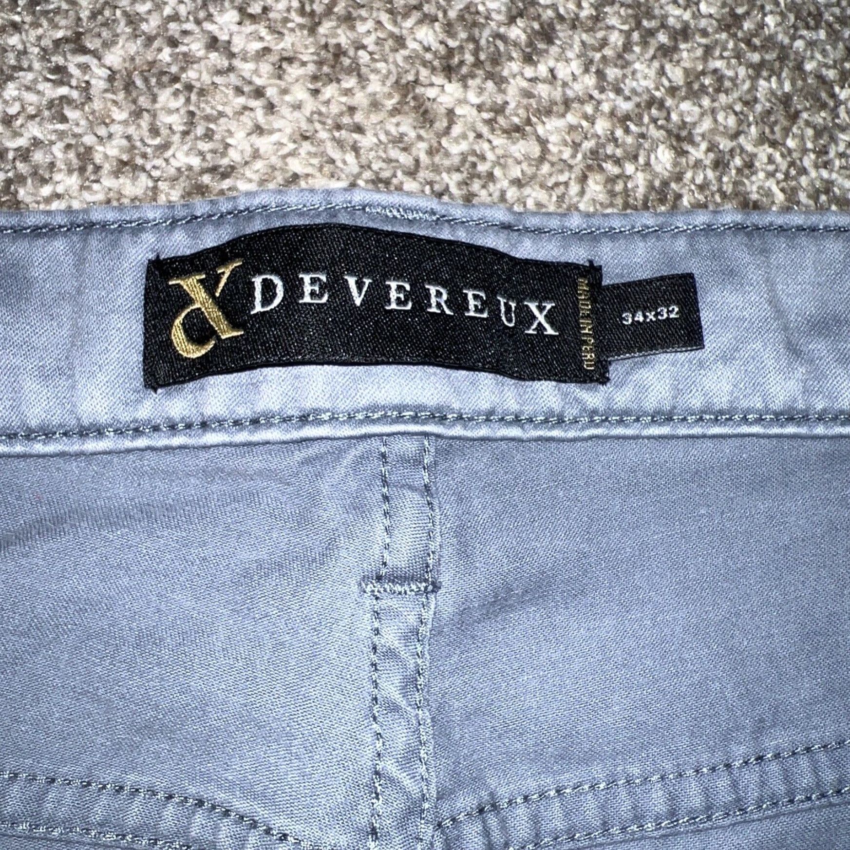 Vintage Devereux Gray Casual Dress Pants Mens 34x32 Size US 34 / EU 50 - 3 Thumbnail