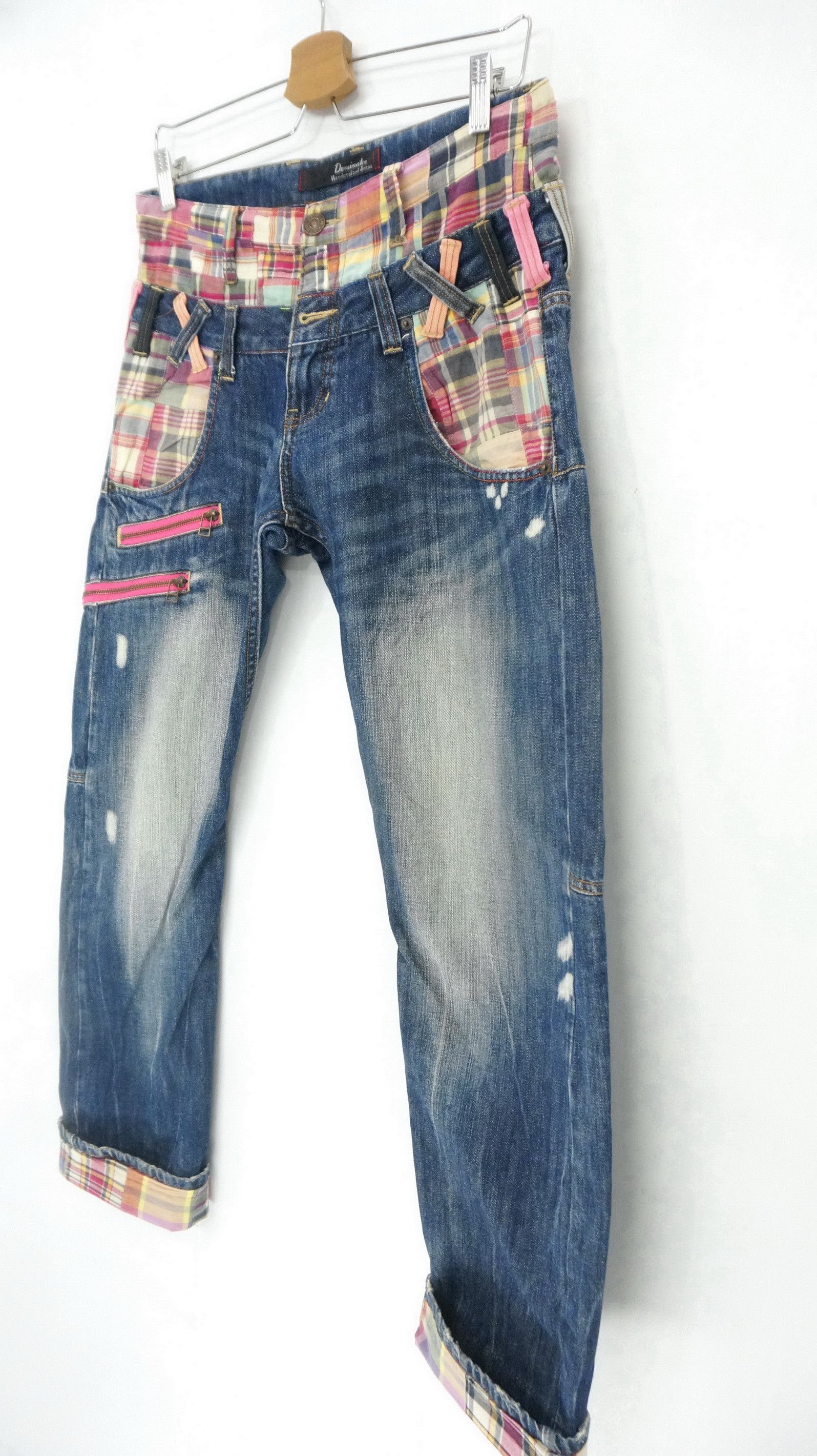 Japanese Brand 🔥Vintage Dominate Handcrafted Doublewaist Jeans Size US 30 / EU 46 - 3 Thumbnail