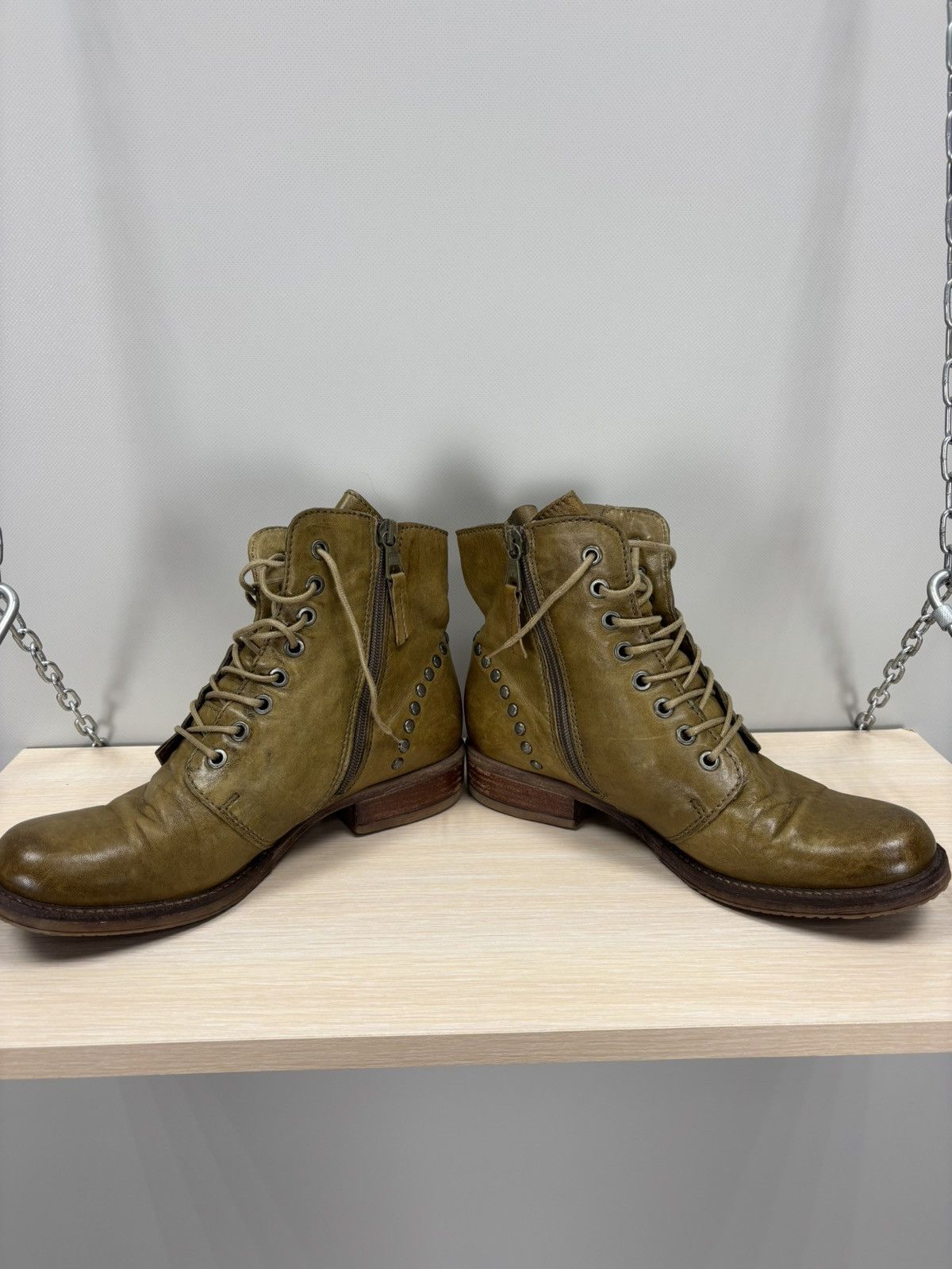 A.S.98 Womens leather boots MJUS Size 39 Color Brown Size US 9 / IT 39 - 7 Thumbnail