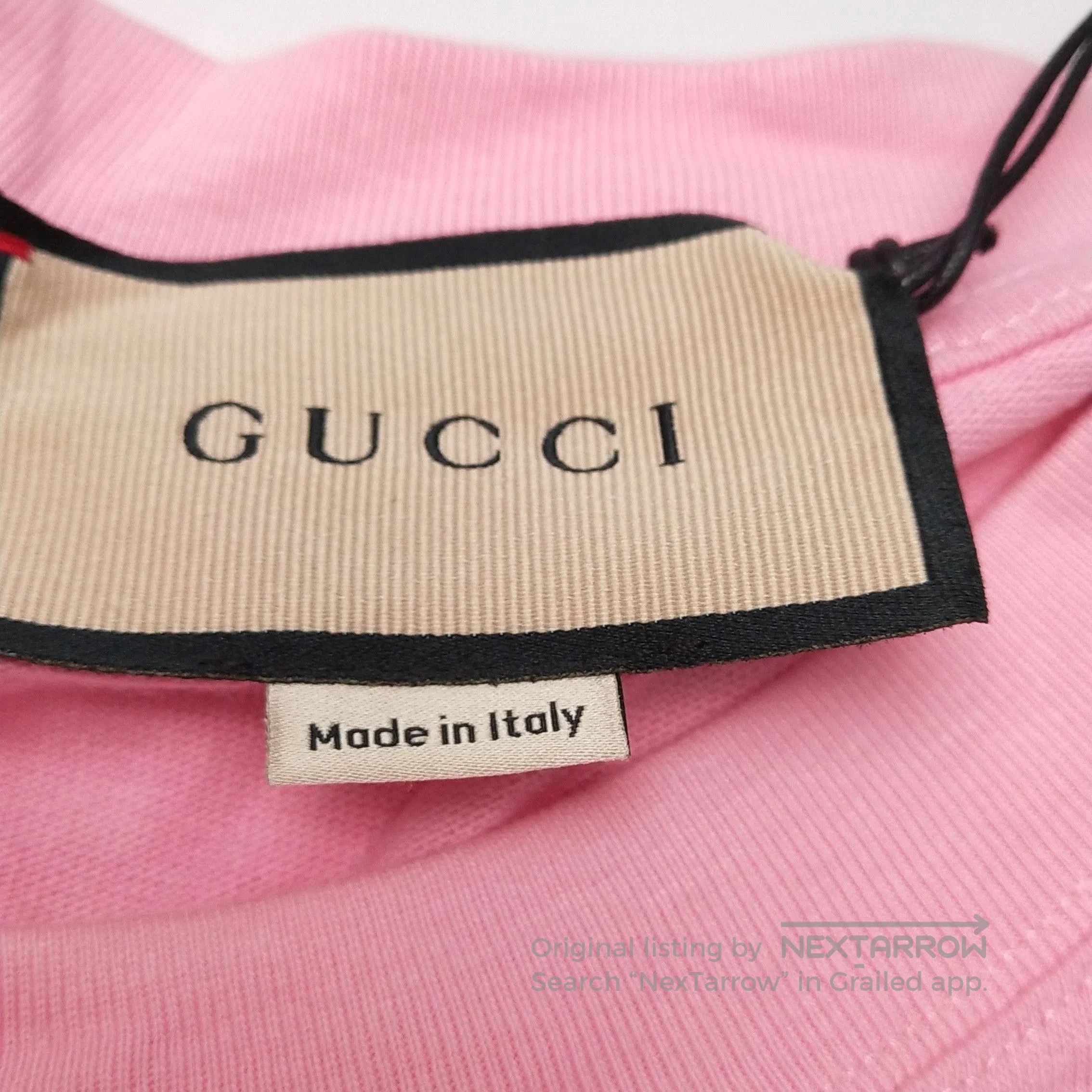 Gucci Gucci Pink Logo Print Crewneck T. Size US XXL / EU 58 / 5 - 3 Thumbnail
