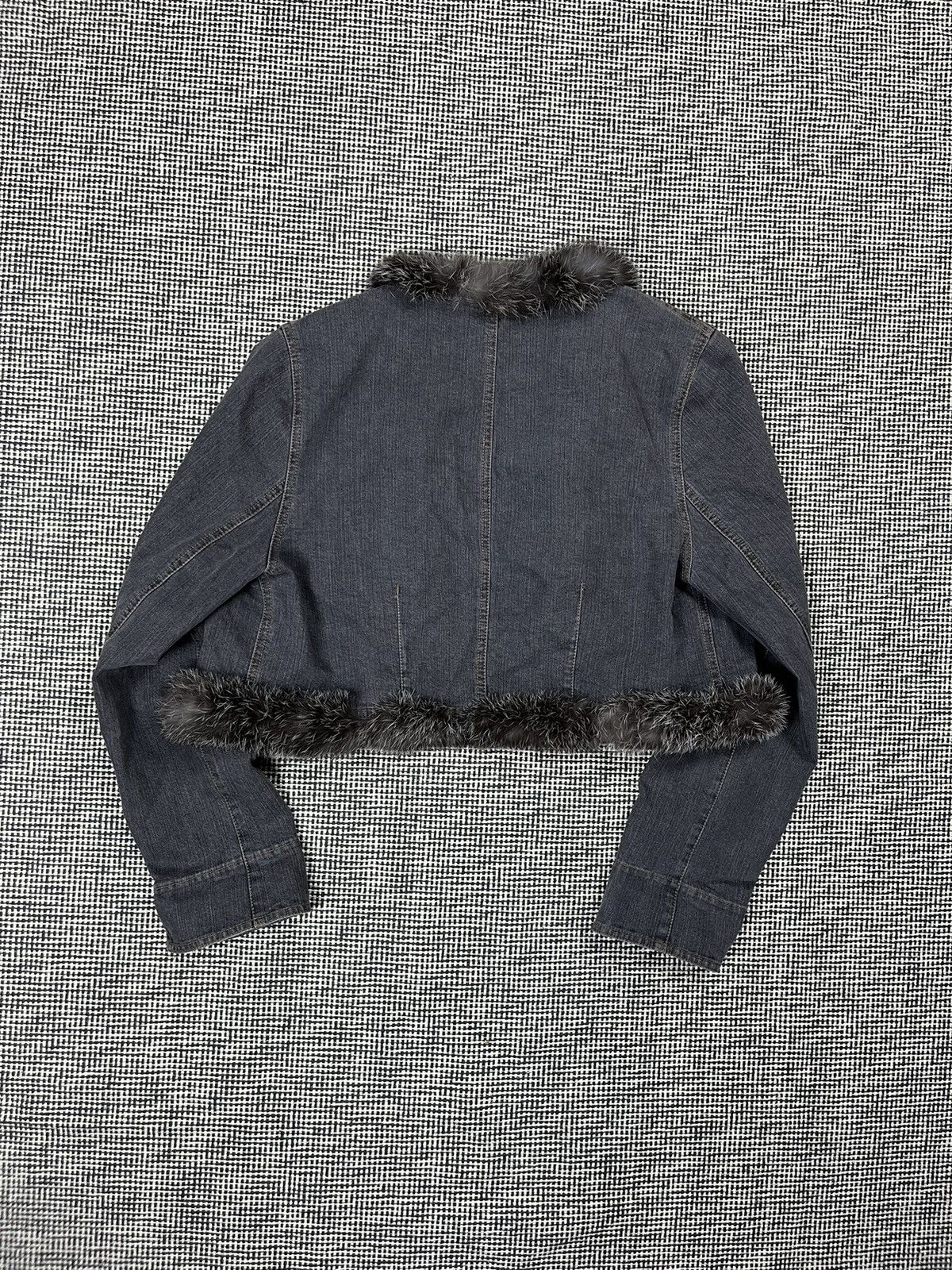 Hysteric Glamour × If Six Was Nine cropped faux fur lined denim jacket avant garde Japanese Size M / US 6-8 / IT 42-44 - 4 Thumbnail