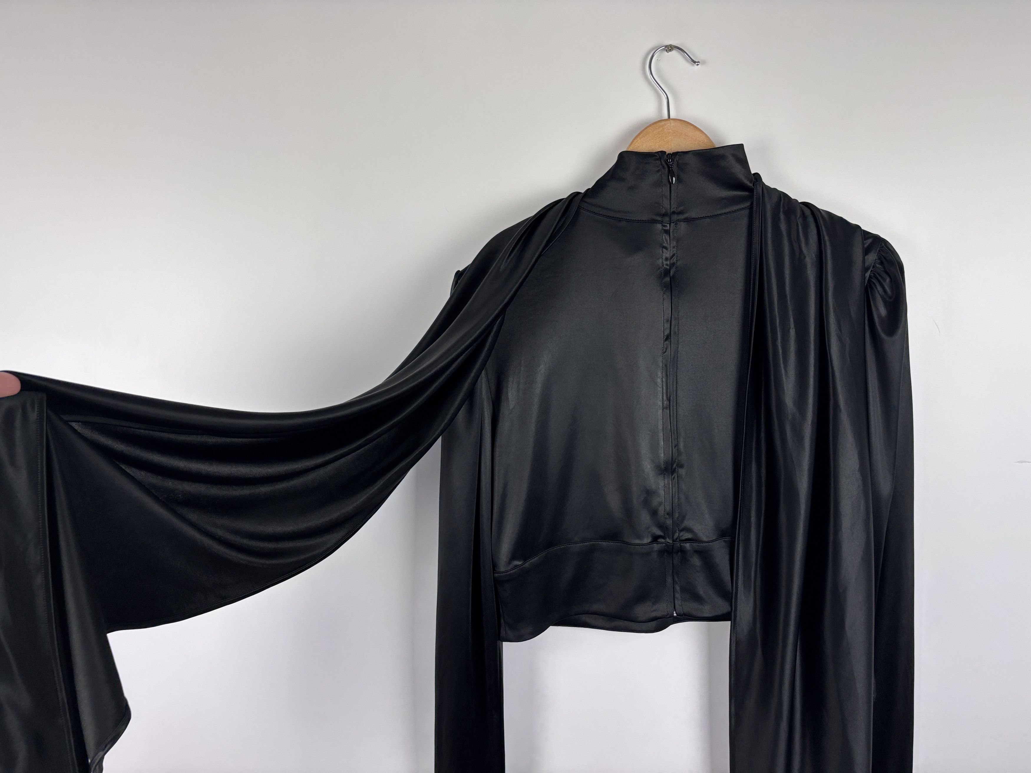 H&M × Paco Rabanne Paco Rabanne x H&M Blouse Buckle-Detail Top Black Size XL Size XL / US 12-14 / IT 48-50 - 6 Thumbnail