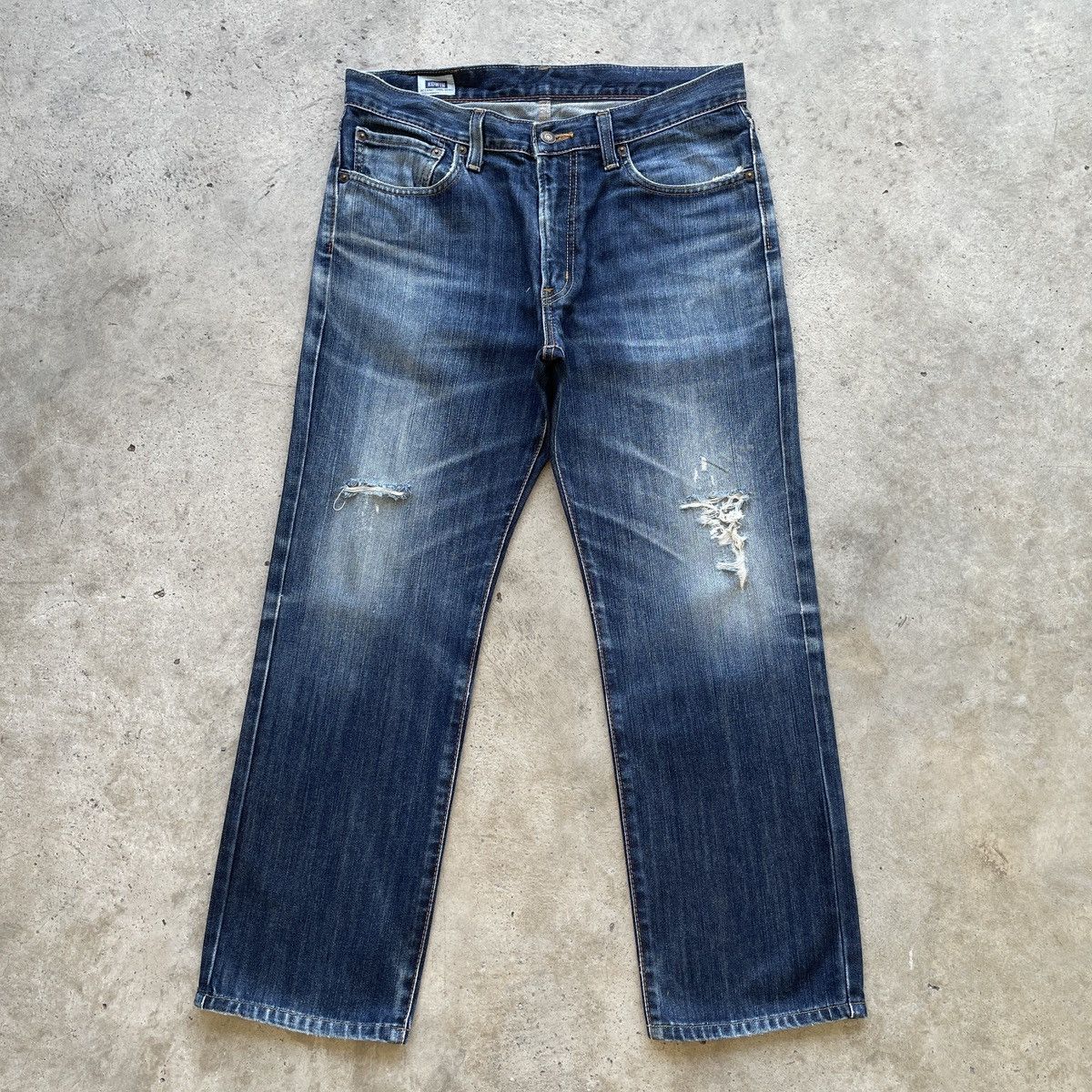 Edwin × Jean Vintage Edwin Made In Japan Distressed Faded Jeans Pants W33 Size US 33 - 1 Thumbnail