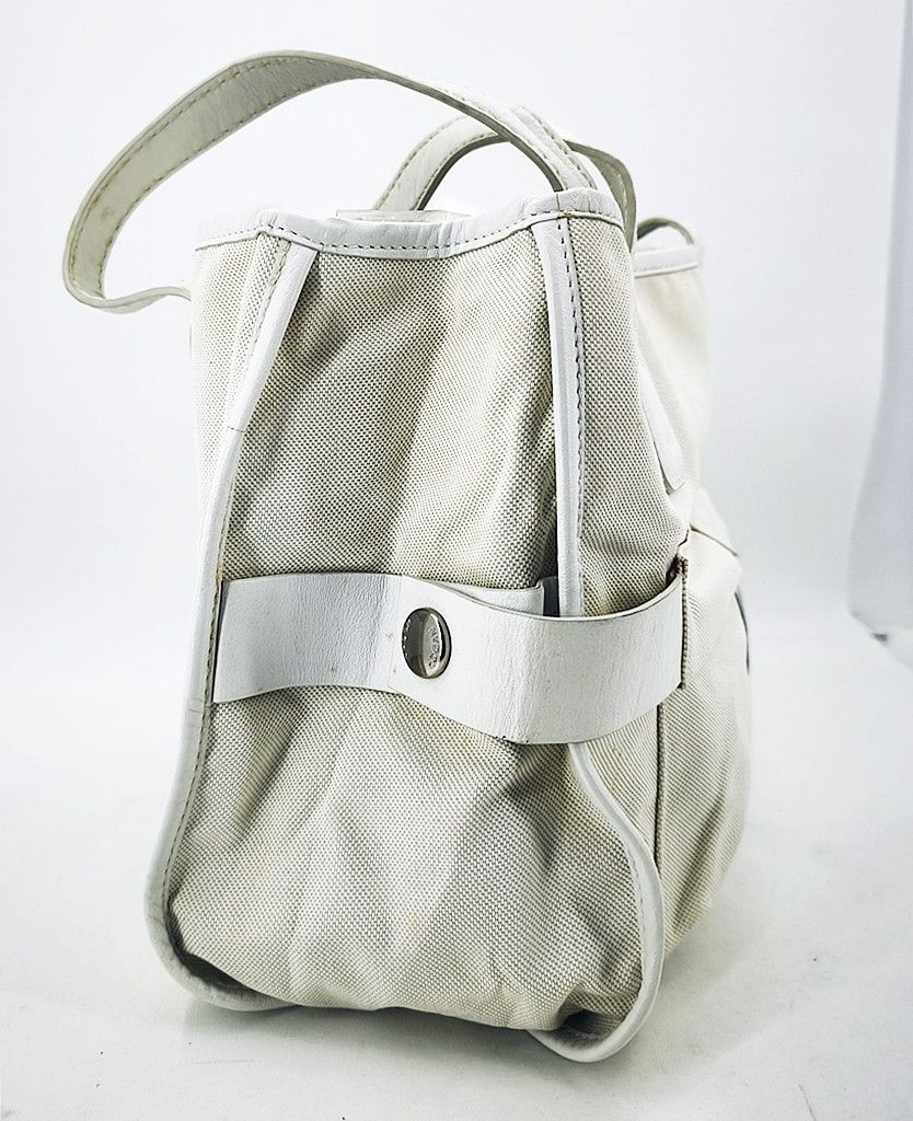 Hogan HOGAN White canvas expandable tote bag Size ONE SIZE - 8 Thumbnail