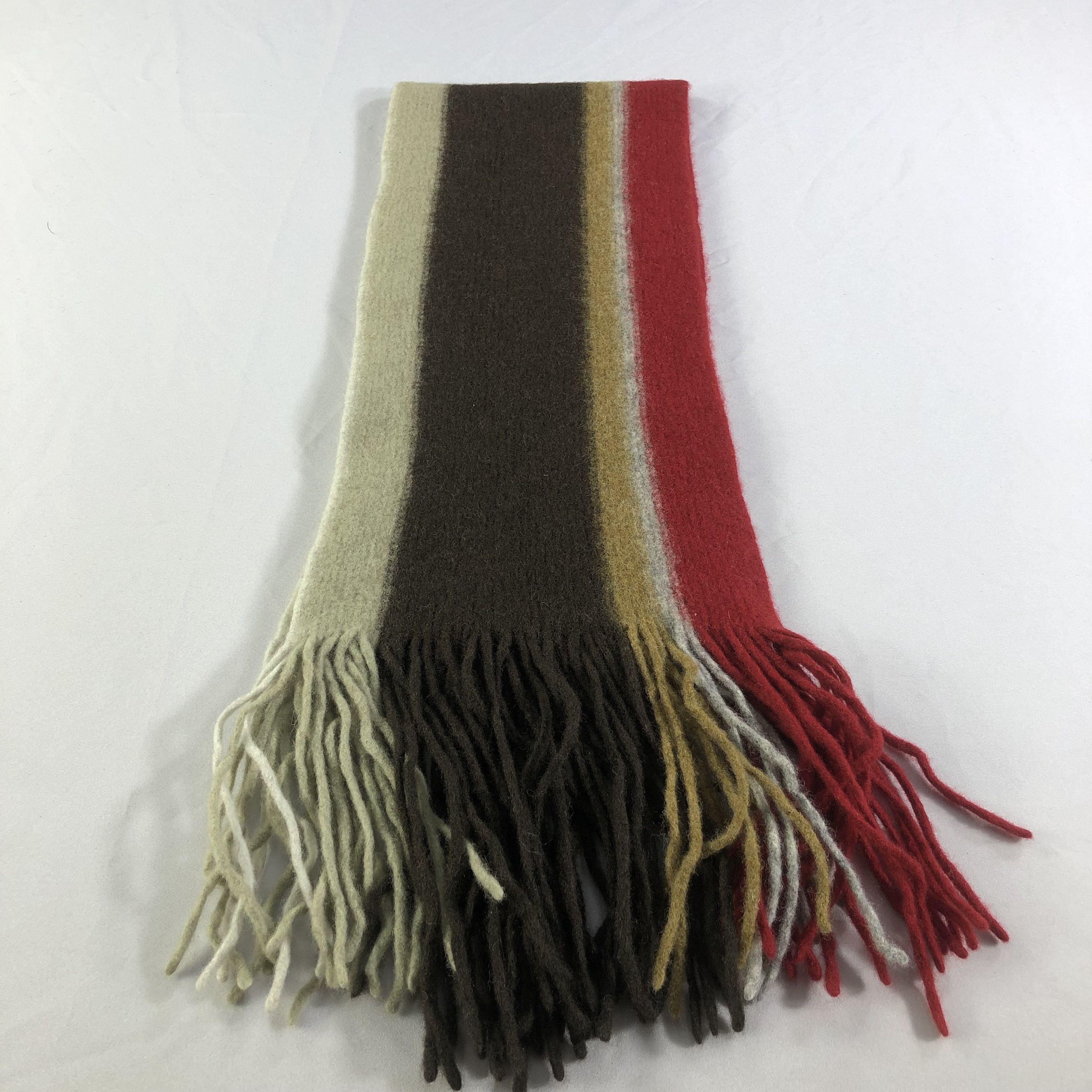 Bellerose Stripes Knit Wool Scarf Muffler V1686