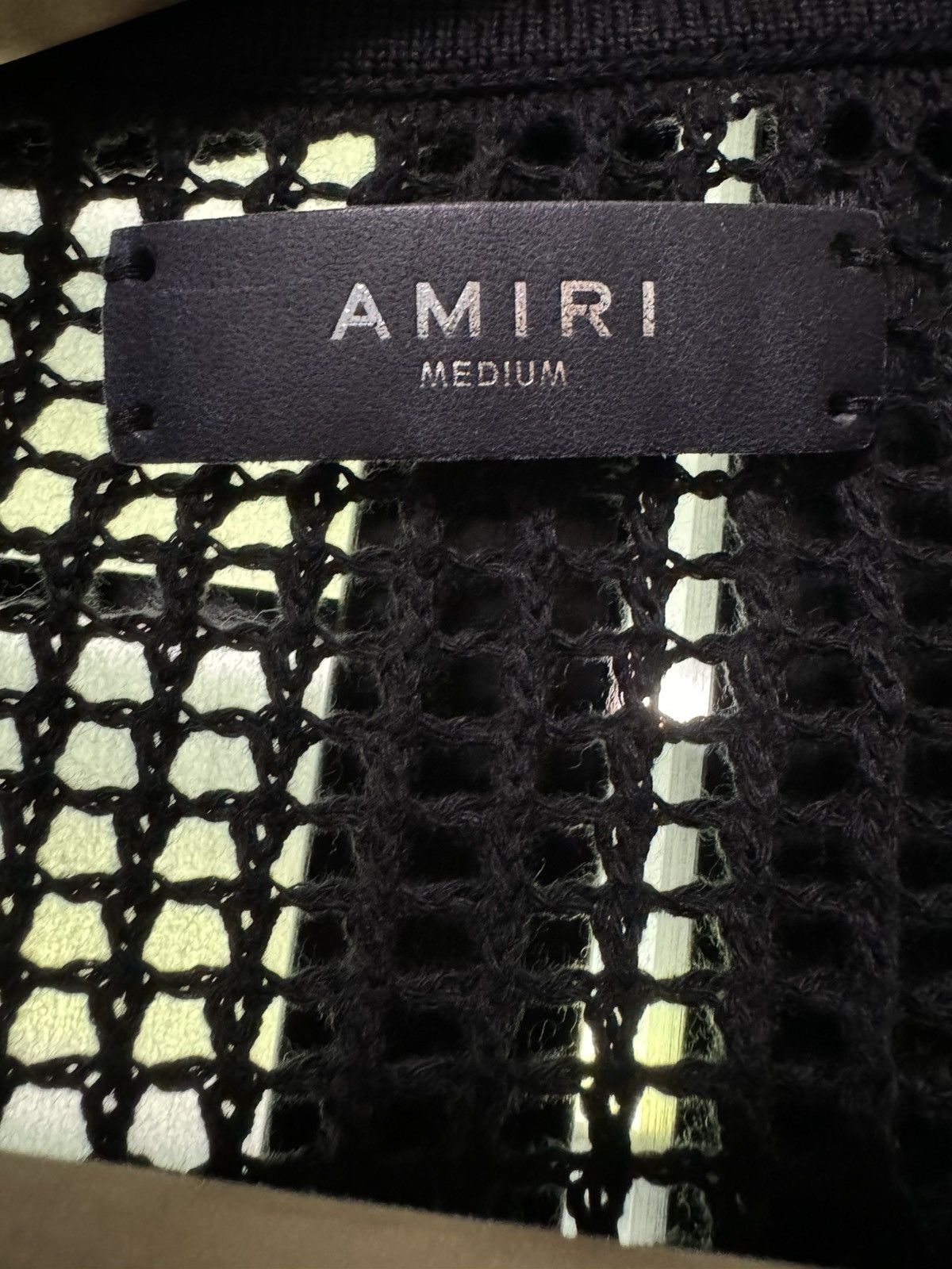 Amiri EUC Amiri Floral Mesh Crochet Button Down Top Size US M / EU 48-50 / 2 - 10 Thumbnail