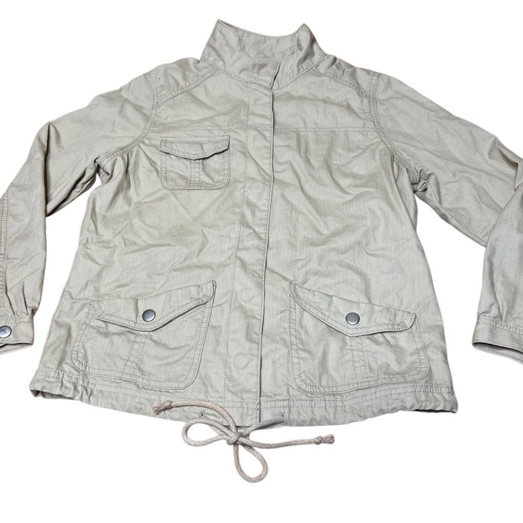 Levi's × Vintage Y2K Levi’s Khaki Button Down Jacket Medium Size M / US 6-8 / IT 42-44 - 2 Thumbnail