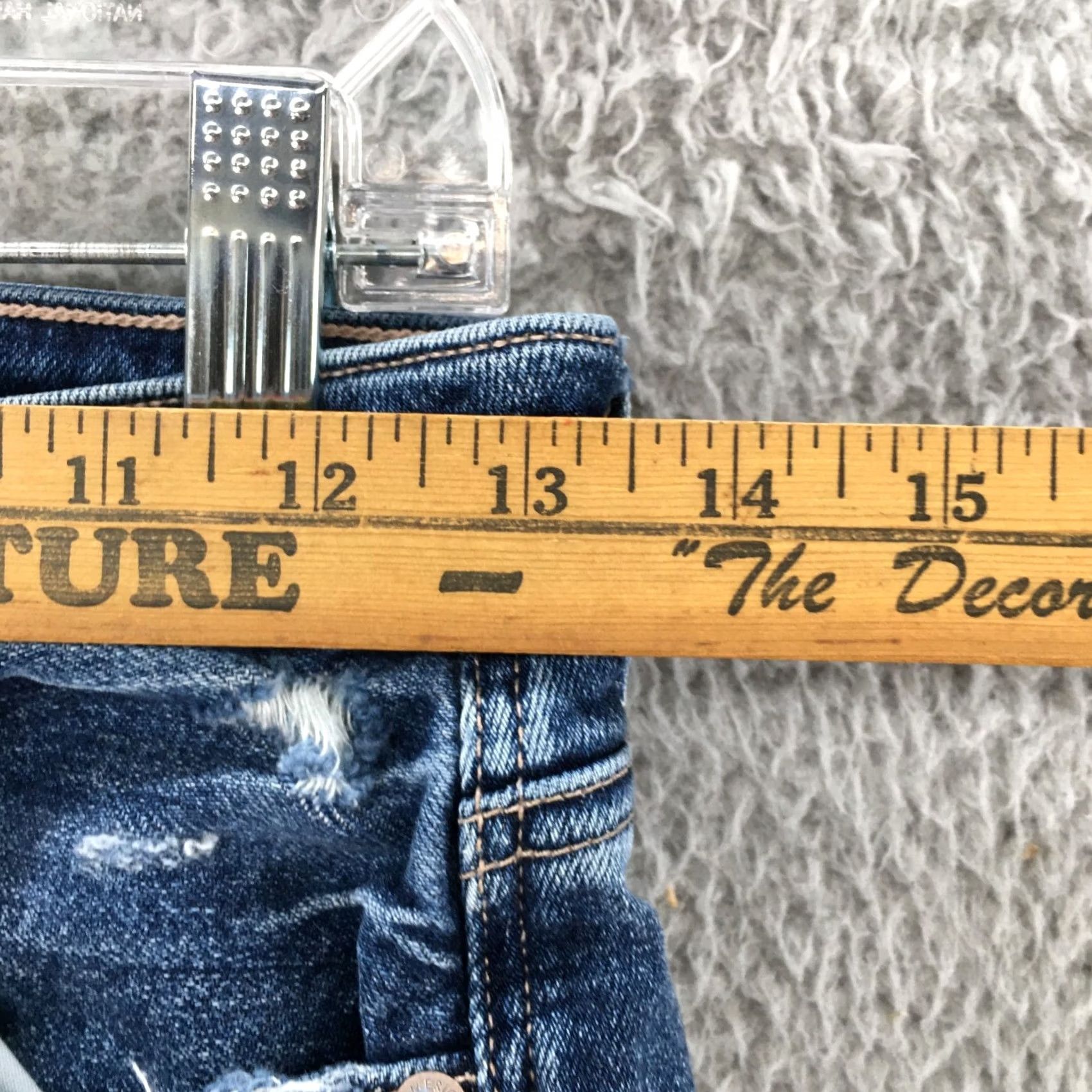 American Eagle Outfitters American Eagle Outfitters Jeans Womens 2 Blue Medium Wash Distressed Straight Jeans Women Size 26" / US 2 / IT 38 - 5 Thumbnail
