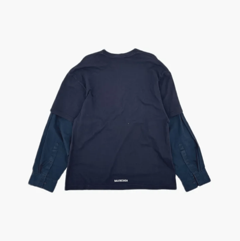 Balenciaga Balenciaga Oversized Long-Sleeve T-Shirt Size US XS / EU 42 / 0 - 2 Thumbnail