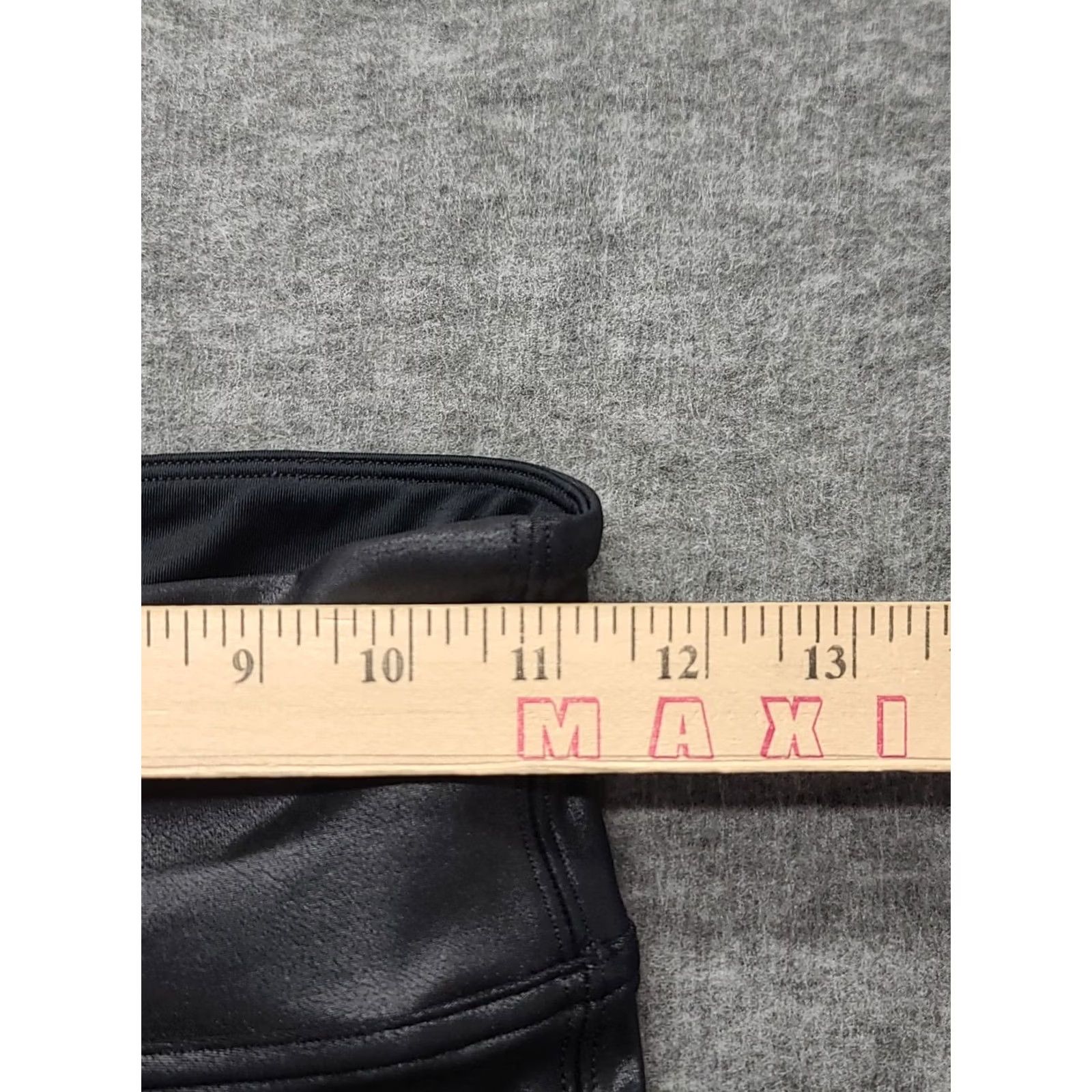 Spanx Spanx Moto Leggings Womens XS Slim Fit Tapered Leg High Rise Faux Leather Black Pant Leggings Slimming Shaping Stretch Ankle 27in Inseam Size 26" / US 2 / IT 38 - 3 Thumbnail