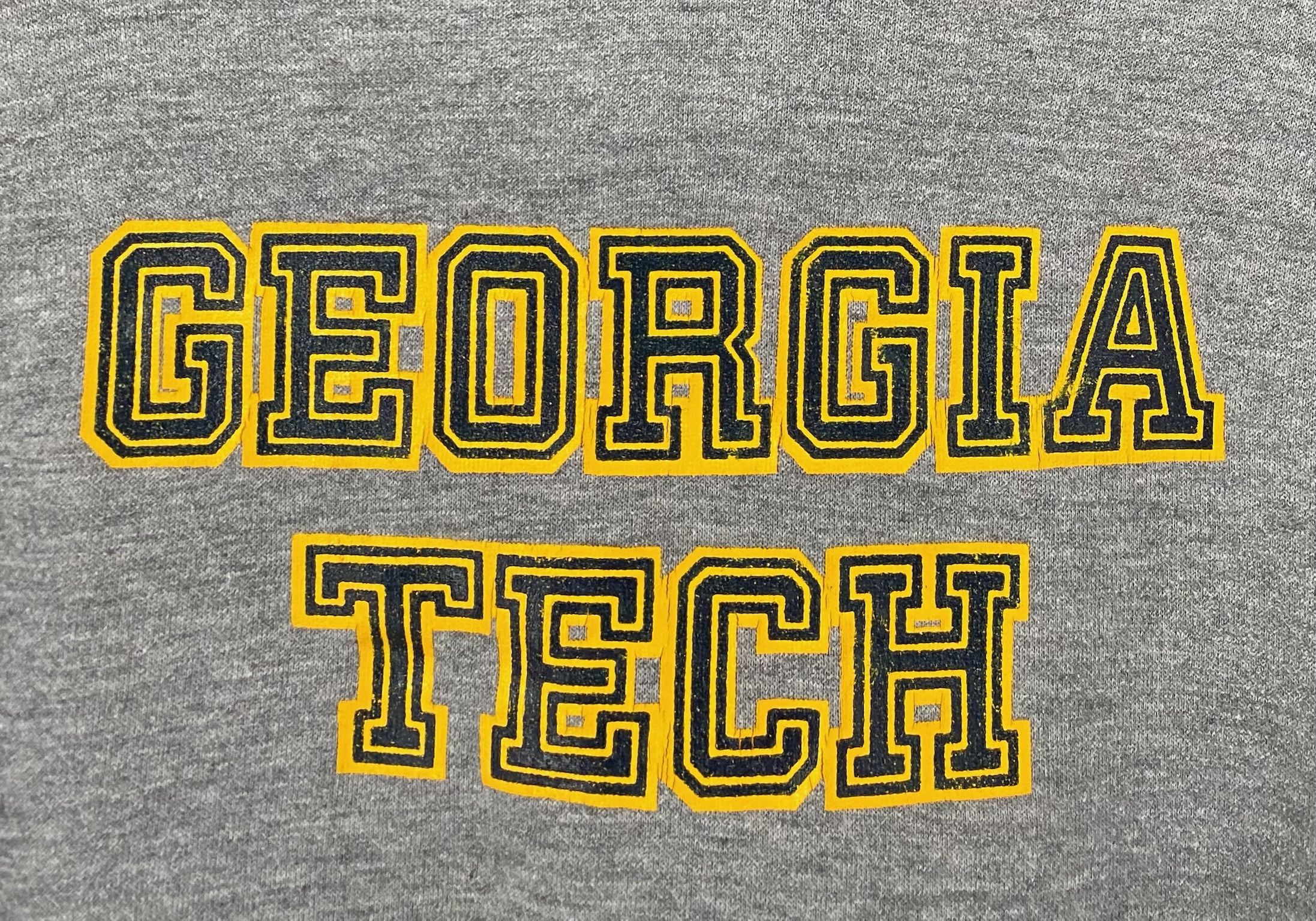 Russell Athletic 70’s Russell Athletic Georgia Tech Distressed Hoodie Small Size S / US 4 / IT 40 - 4 Thumbnail