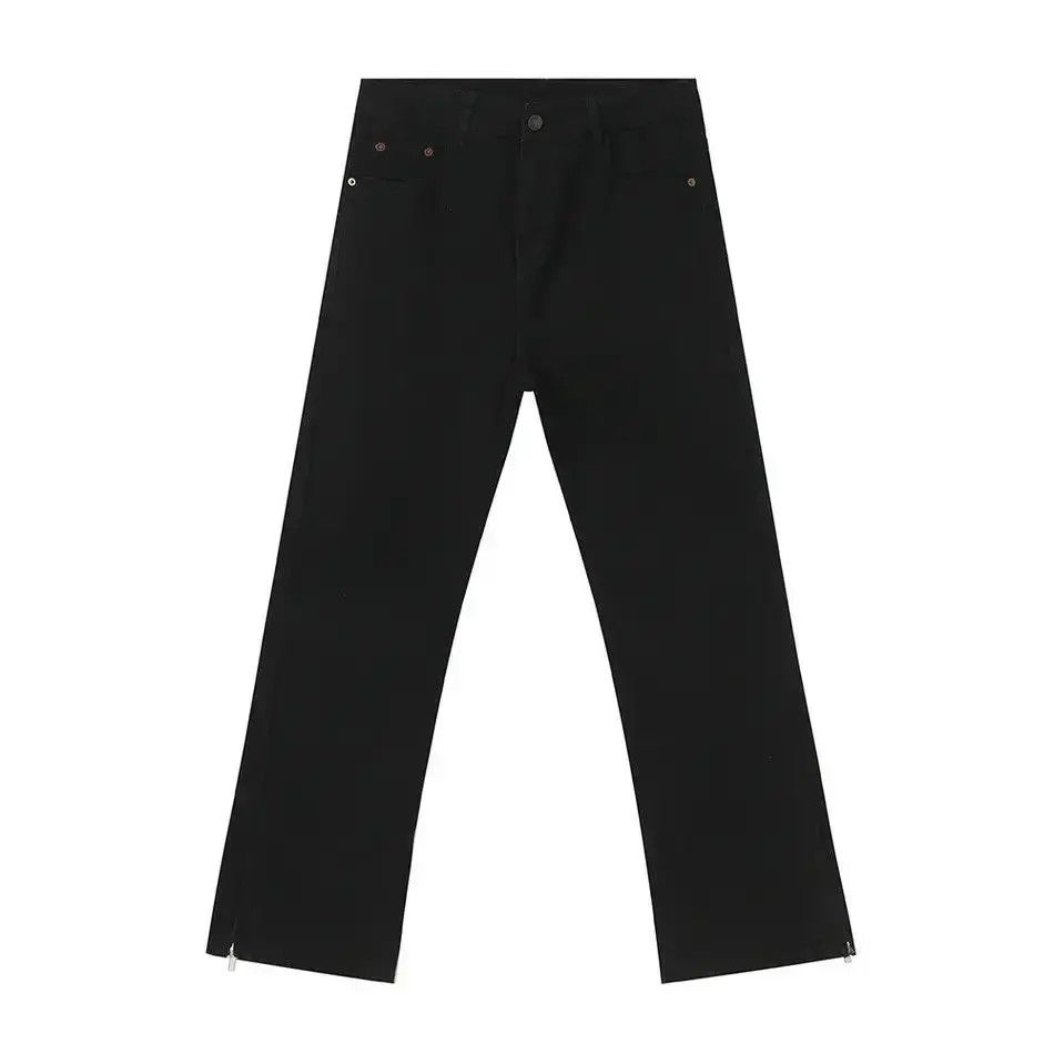 Japanese Brand Retro loose zipper micro flared jeans Size US 32 / EU 48 - 5 Thumbnail