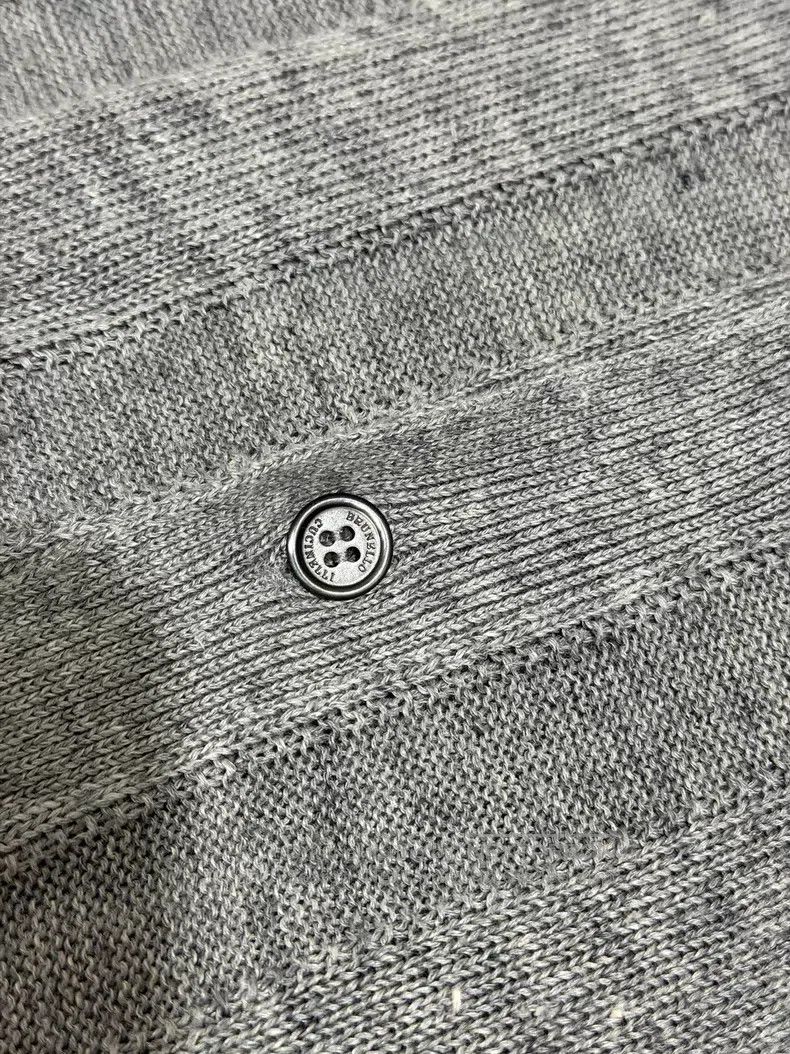 Brunello Cucinelli Brunello Cucinelli Linen Cotton Blended Knit Short Sleeve Size US L / EU 52-54 / 3 - 6 Thumbnail