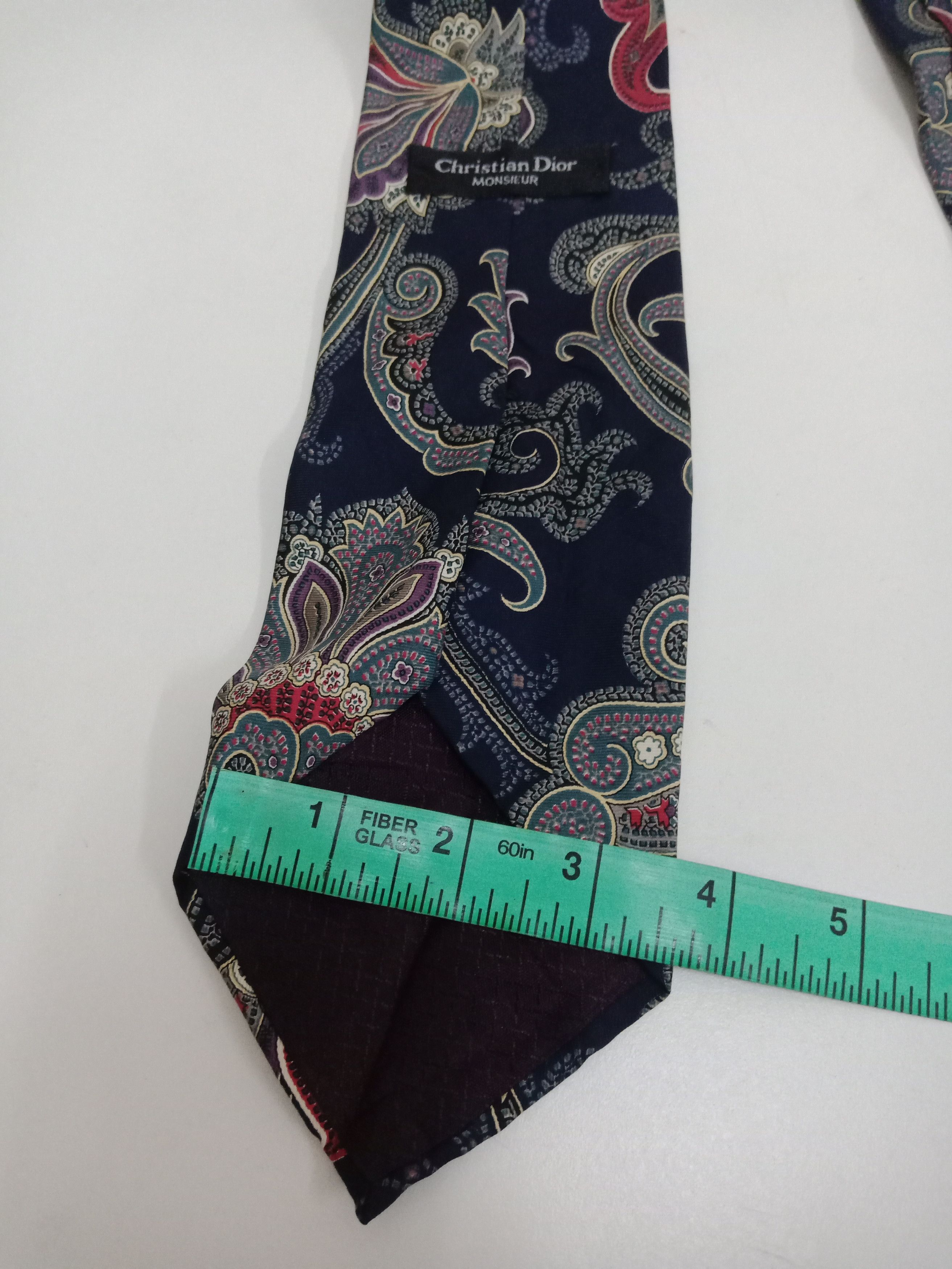 Christian Dior Monsieur Christian Dior Monsieur Paisley 100% Silk Made in USA Size ONE SIZE - 5 Thumbnail
