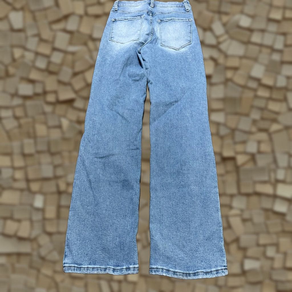 Vintage VERMET Jeans, Women's Size 27, Denim, Straight, Distressed, Pockets, Blue, Regular, 29 Inseam, 27, Size 27" / US 4 / IT 40 - 1 Thumbnail