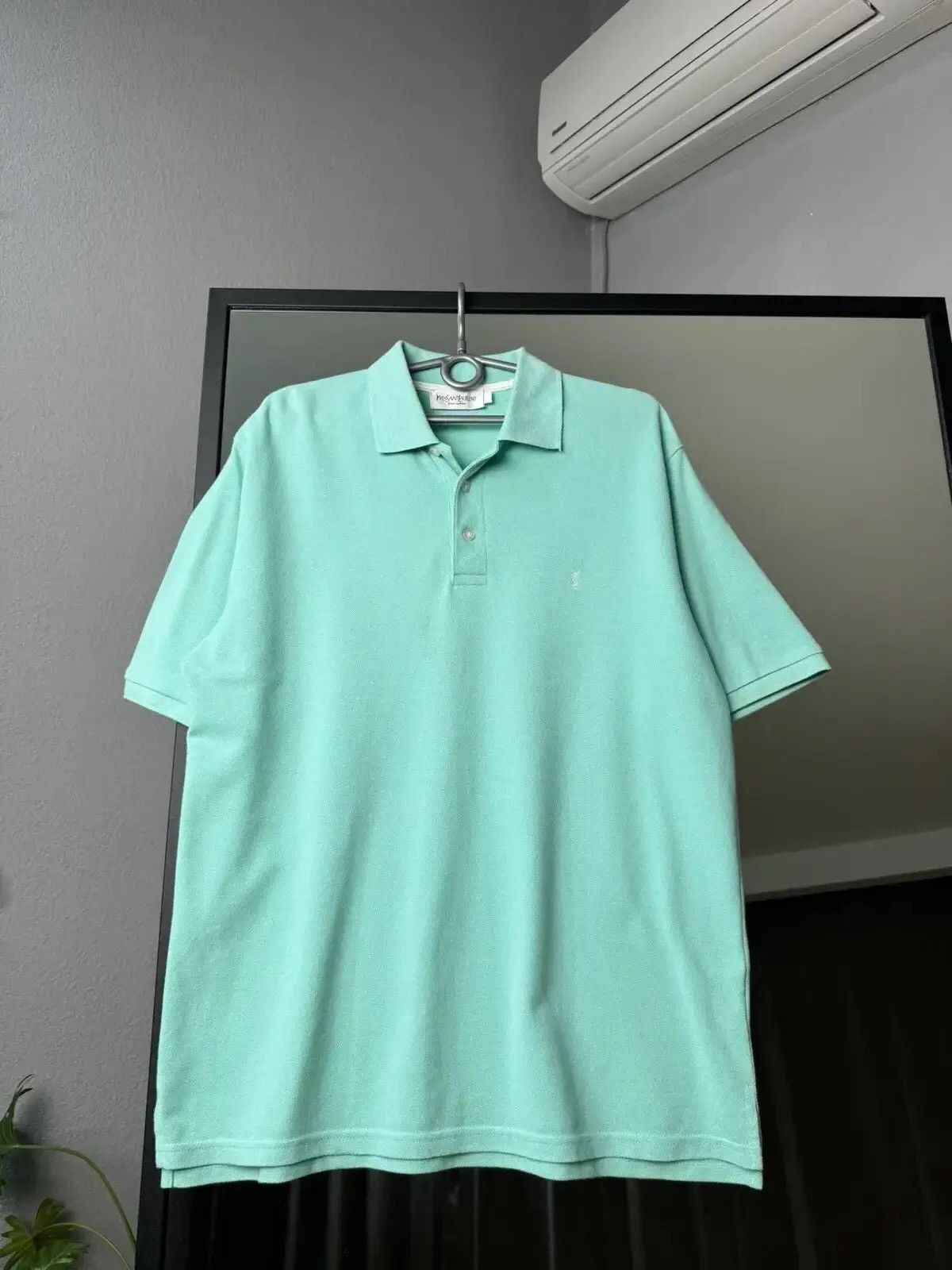 Vintage × Yves Saint Laurent ‼️Vintage Yves Saint Laurent Tee Men Quarter Zip Polo Logo Size US L / EU 52-54 / 3 - 1 Thumbnail
