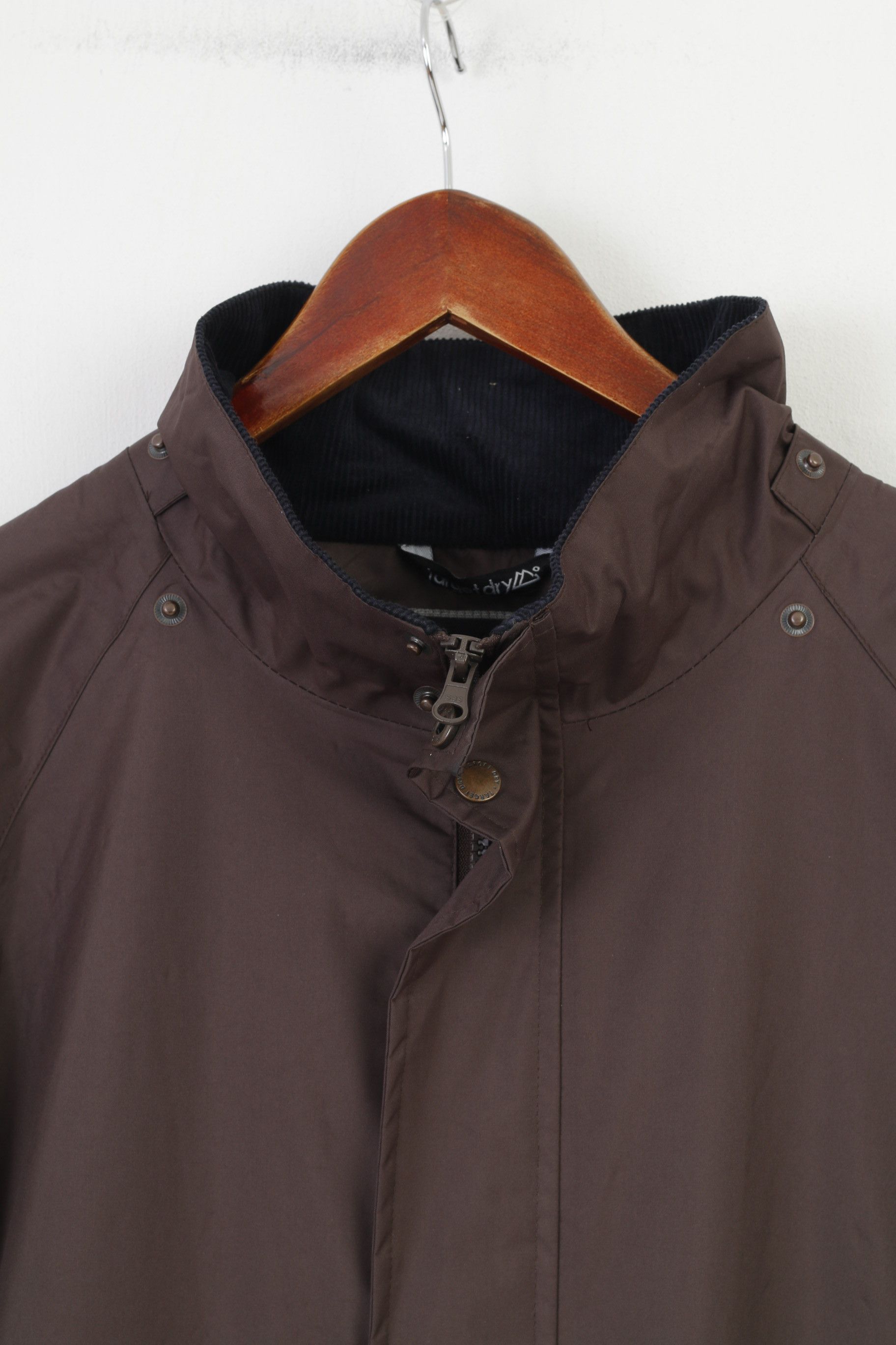 Vintage Target Dry Men L Coat Brown Long Full Zipper 0282 Size US L / EU 52-54 / 3 - 3 Thumbnail