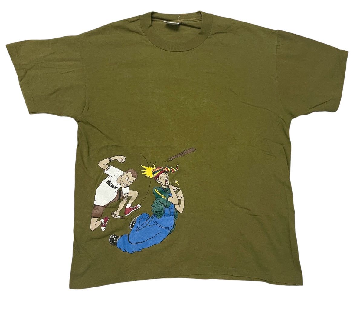 Vintage 90s GRAPHIC TSHIRT RARE DESIGN ON ANVIL TAG Size US L / EU 52-54 / 3 - 2 Thumbnail