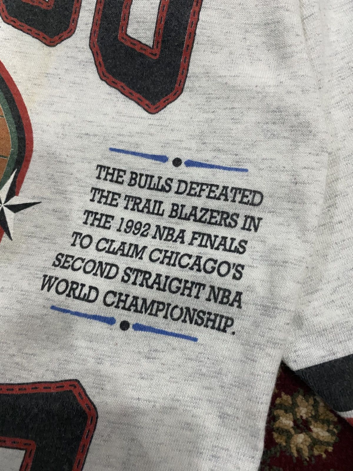 Vintage 🔥True Vintage 1993 NBA Chicago Bulls Back to Back Champs Size US L / EU 52-54 / 3 - 20 Thumbnail
