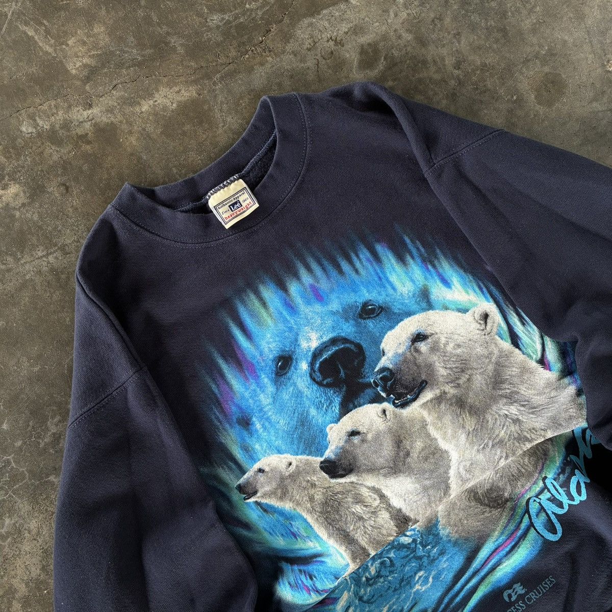 Lee VINTAGE 90s ALASKA POLLAR BEAR GRAPHIC ART Size US S / EU 44-46 / 1 - 4 Thumbnail