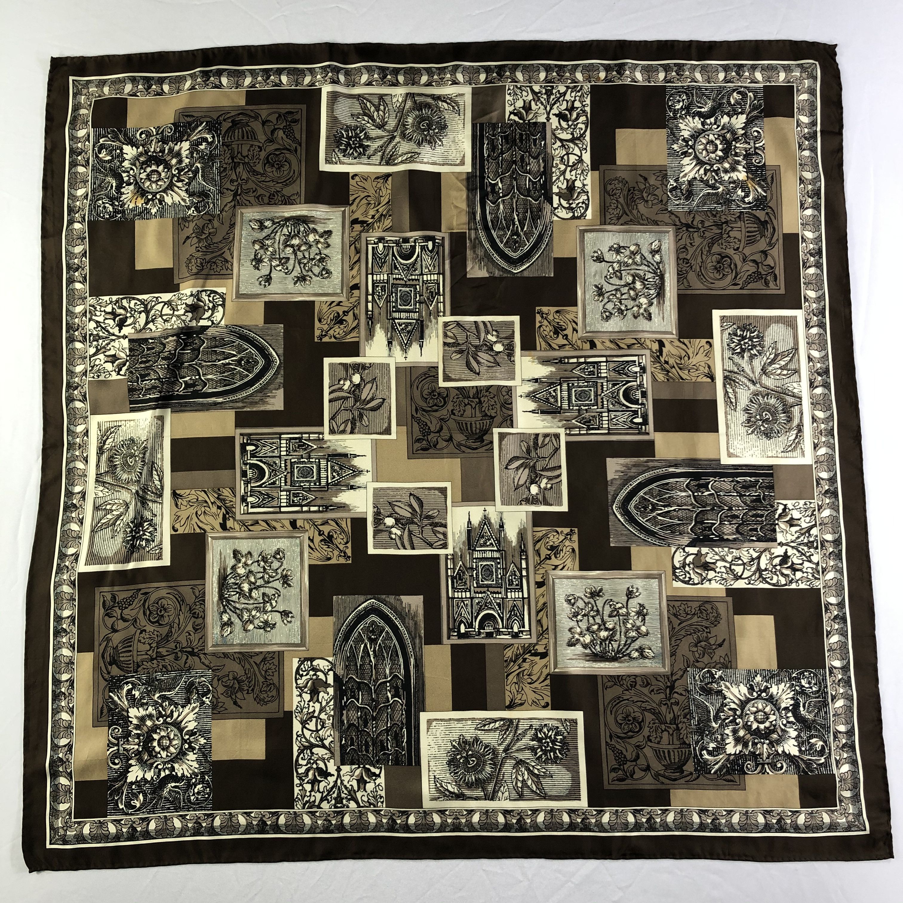 Vintage Vintage Silk Scarf Size ONE SIZE - 2 Thumbnail