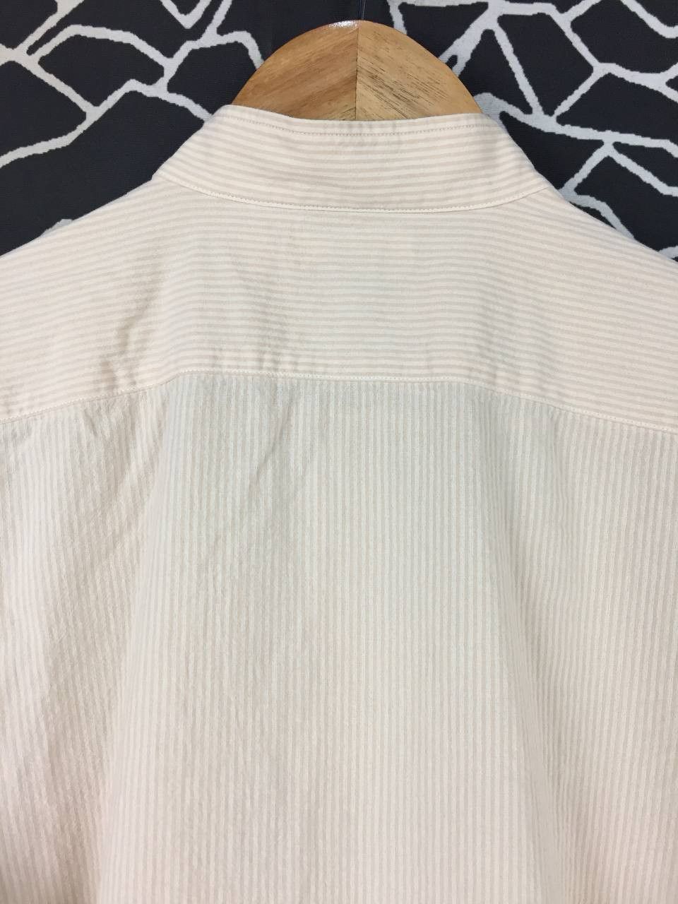 Lemaire × Uniqlo Uniqlo U Lemaire Minimalist Stand Collar Stripe Shirt Size US S / EU 44-46 / 1 - 6 Thumbnail