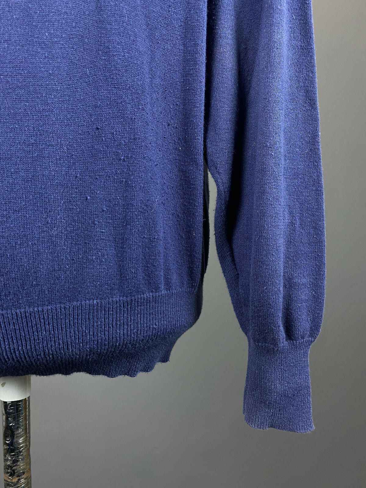 Designer Men Hackett London Blue Cotton Long Sleeve Sweater Size M Size US M / EU 48-50 / 2 - 7 Thumbnail
