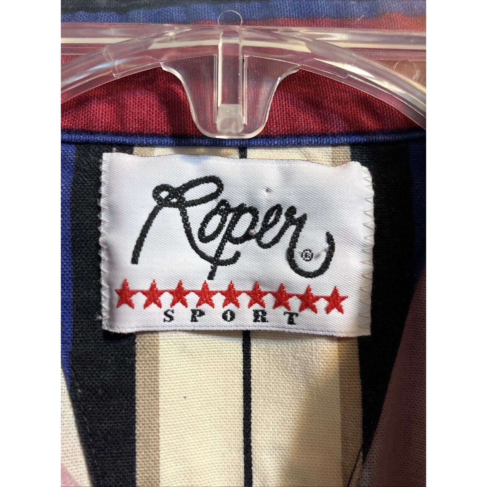 Roper Roper Sport VTG Men’s L Red Striped Pearl Snap Western Shirt Size US L / EU 52-54 / 3 - 3 Thumbnail