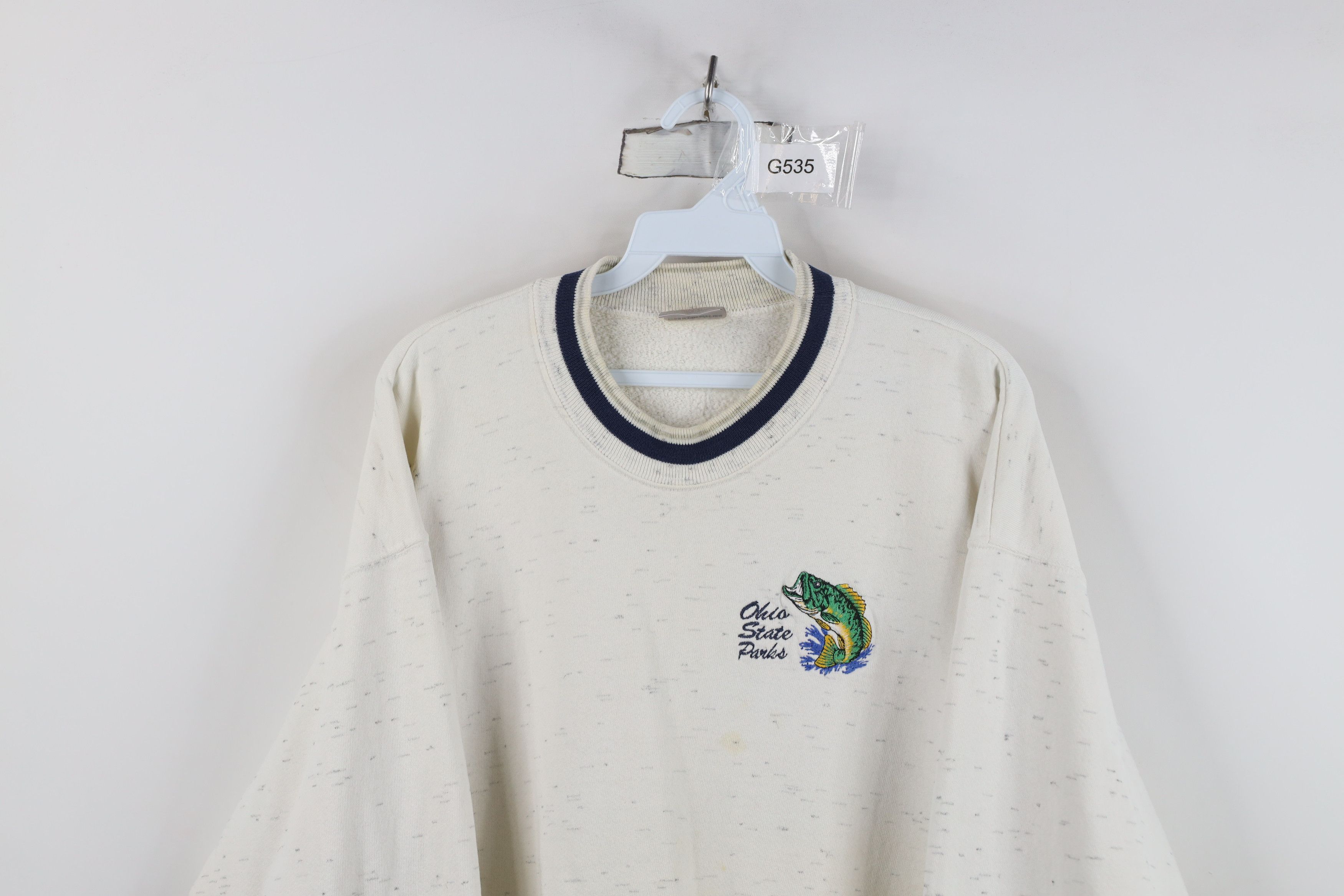 Vintage Vintage 90s Streetwear Fishing Ohio State Parks Sweatshirt Size US XL / EU 56 / 4 - 2 Thumbnail