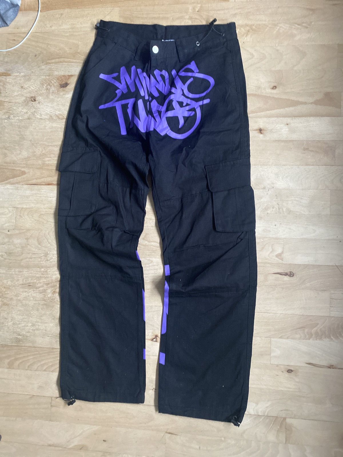 Japanese Brand × Vintage Good Cargo Pants x Purple Size US 37 - 1 Thumbnail