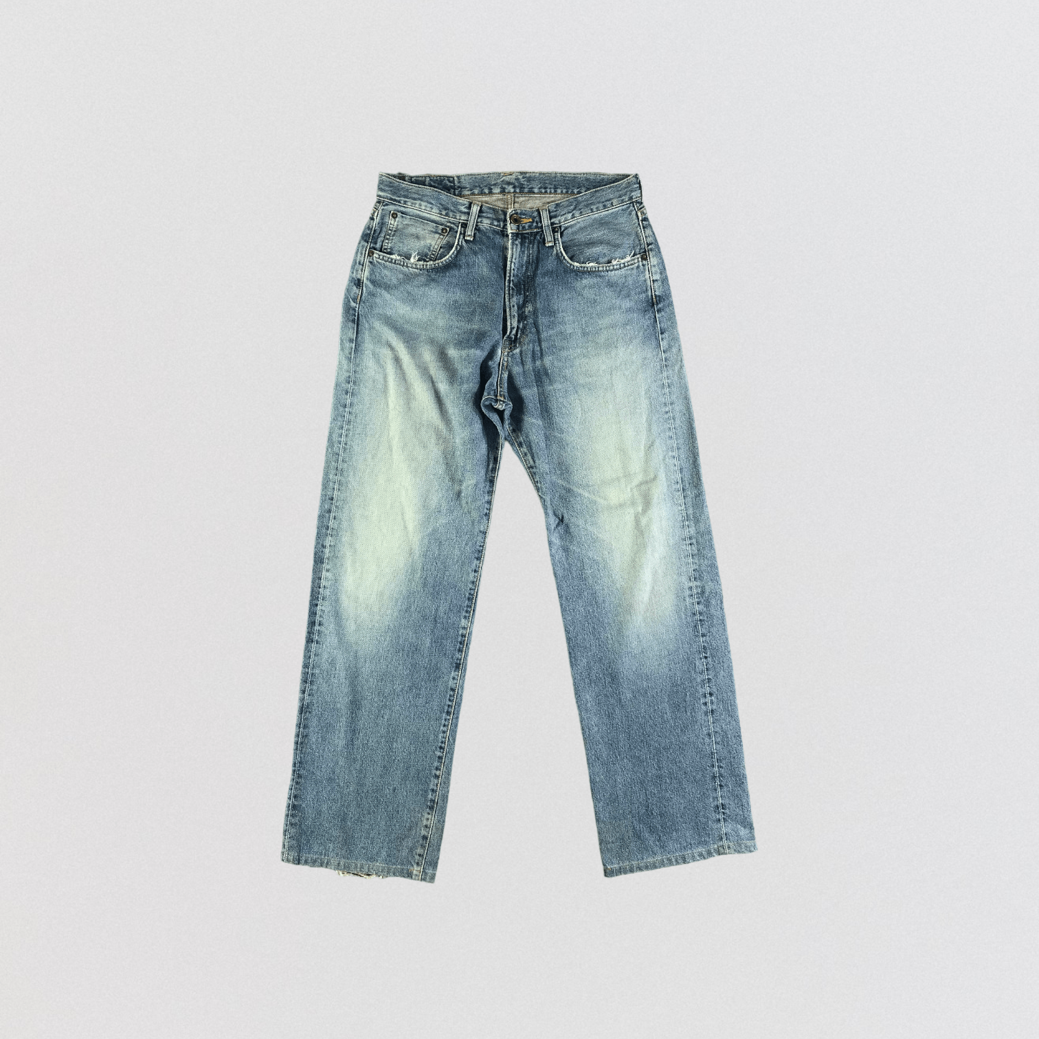 Edwin Vintage Redline Blue Wash Edwin 505 Jeans-JM3554 Size US 33 - 1 Thumbnail
