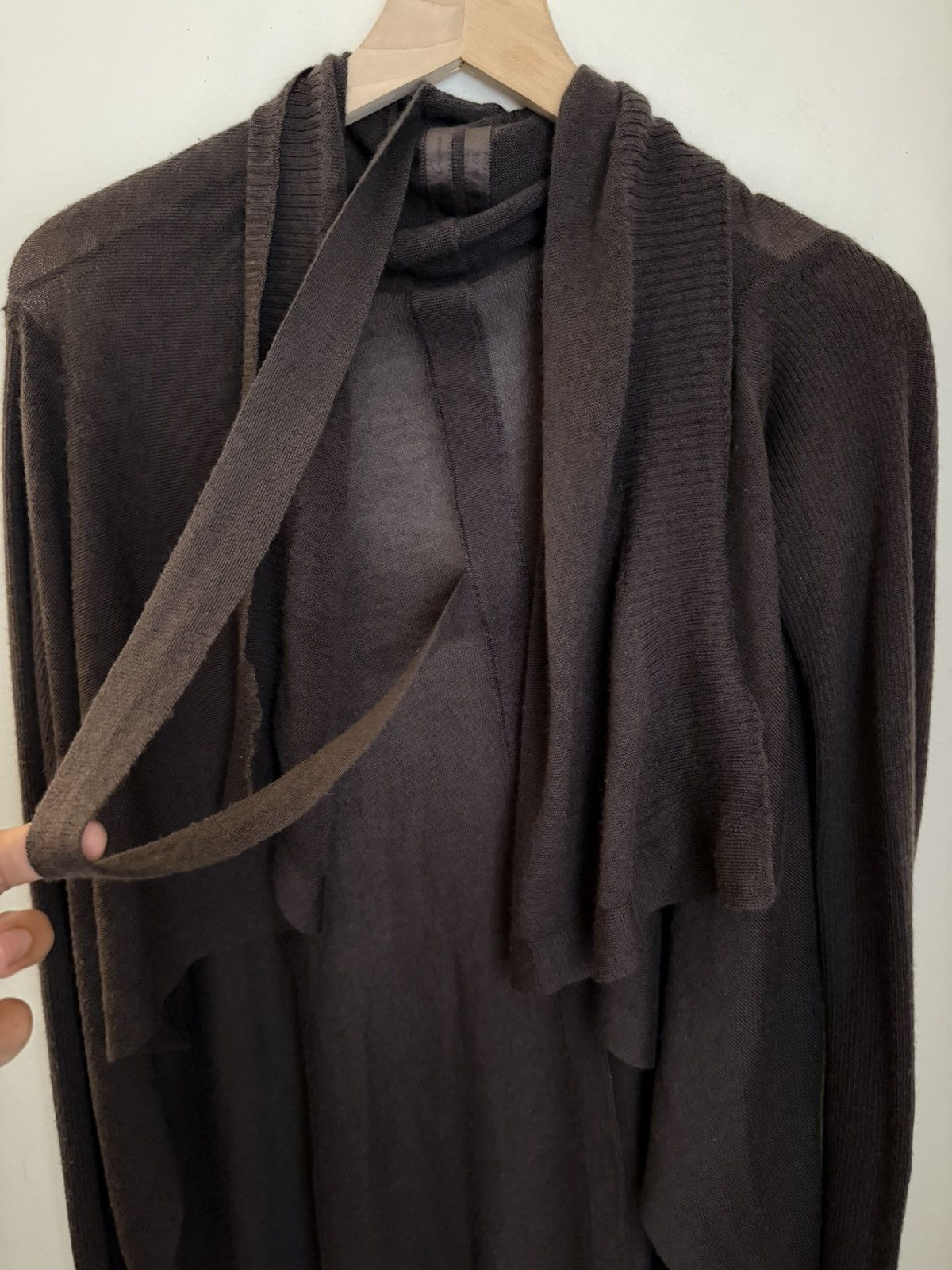 Rick Owens Rick Owens STAG FW 2008 Women’s Draped Cardigan Sweater Size M / US 6-8 / IT 42-44 - 8 Thumbnail
