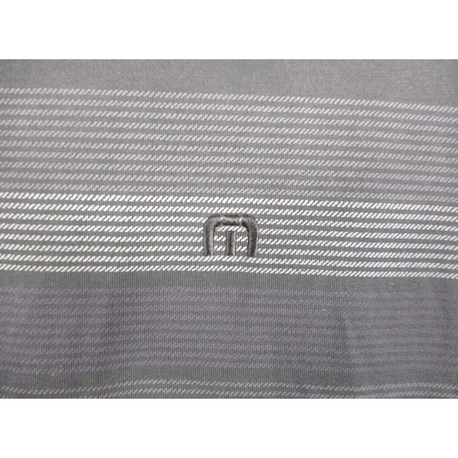 TravisMathew Travis Mathew Pullover Mens XL Gray Striped 1/4 Zip Golf Sweatshirt Mock Neck Size US XL / EU 56 / 4 - 3 Thumbnail