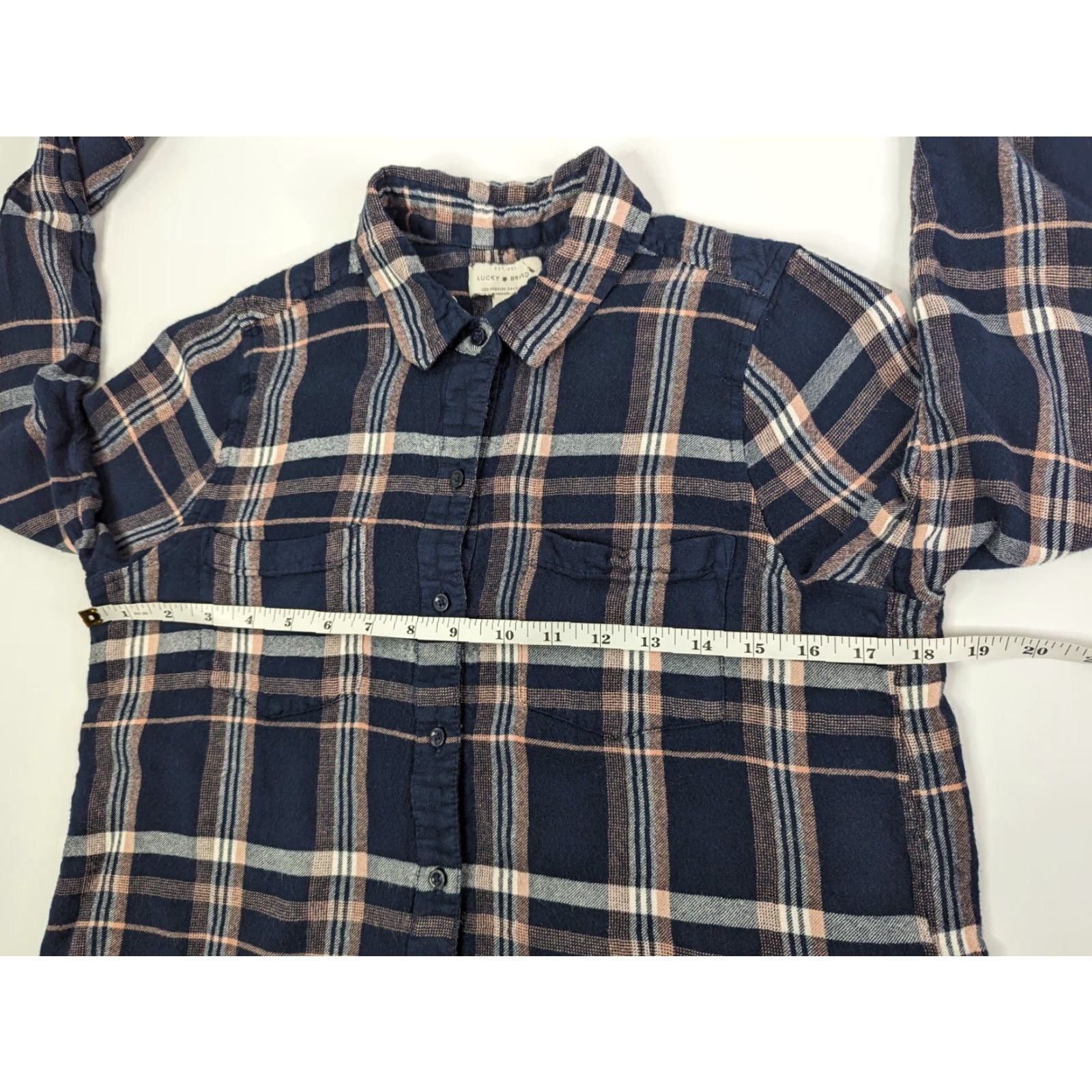 Lucky Brand Lucky Brand Shirt Medium Womens Plaid Flannel Button Basic Lightweight 7WP4103 Size M / US 6-8 / IT 42-44 - 6 Thumbnail