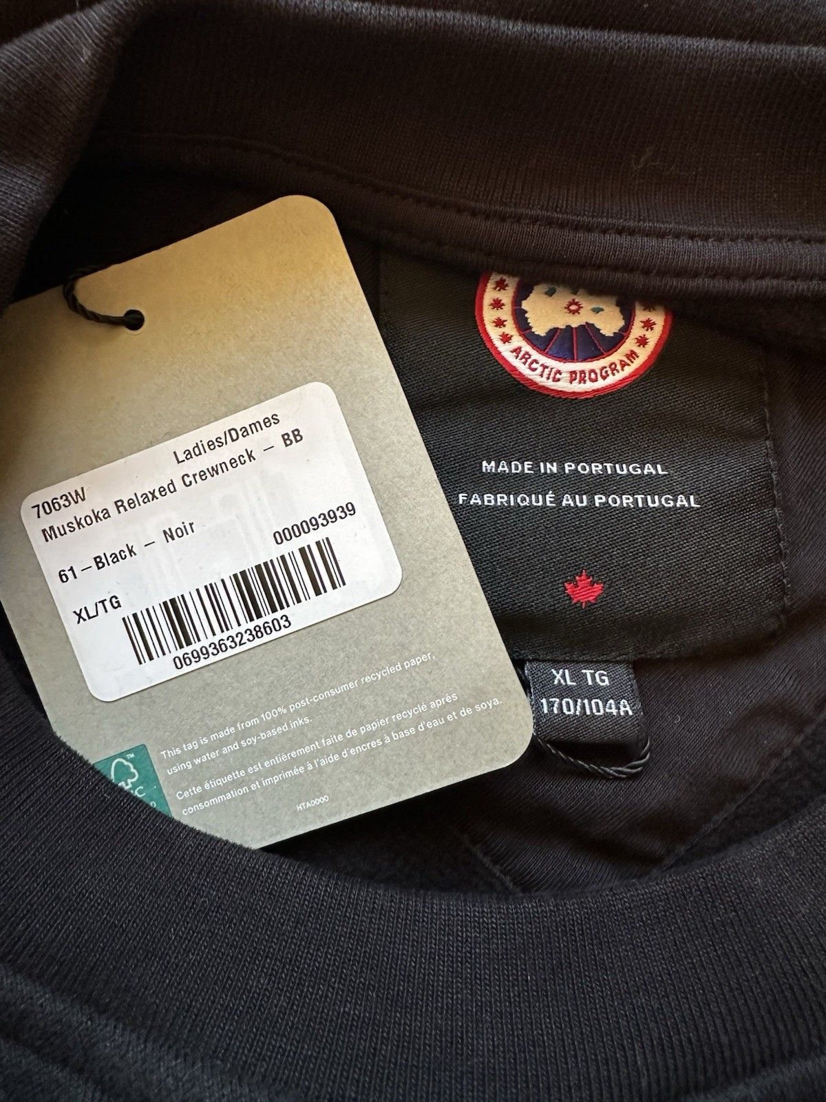 Canada Goose Canada Goose Muskoka Black Relaxed Sweater Sizes XL-M Retai Size M / US 6-8 / IT 42-44 - 3 Thumbnail