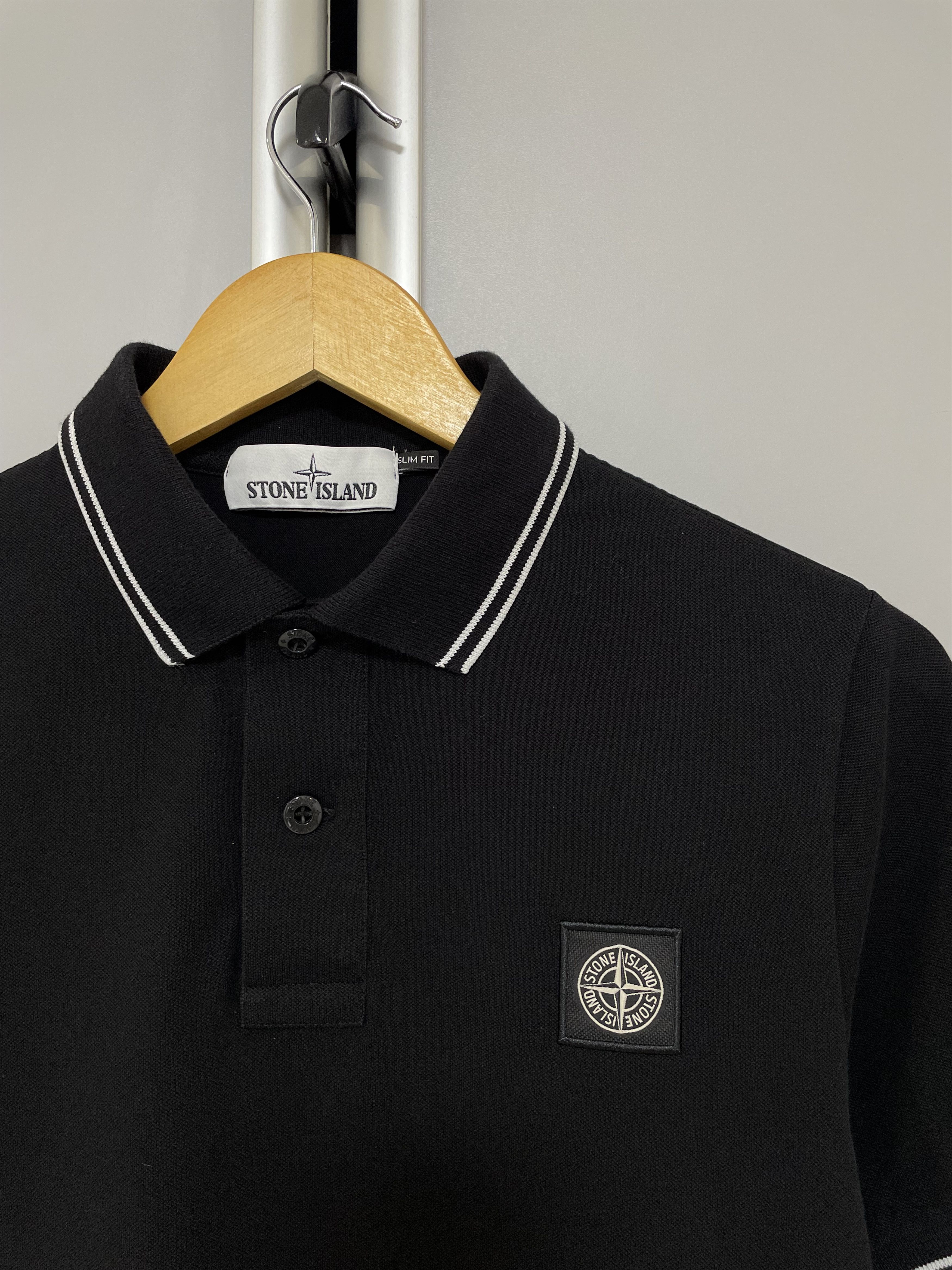 Stone Island STONE ISLAND Patch Program Polo Shirt Tee T-Shirt Black Size US S / EU 44-46 / 1 - 7 Thumbnail