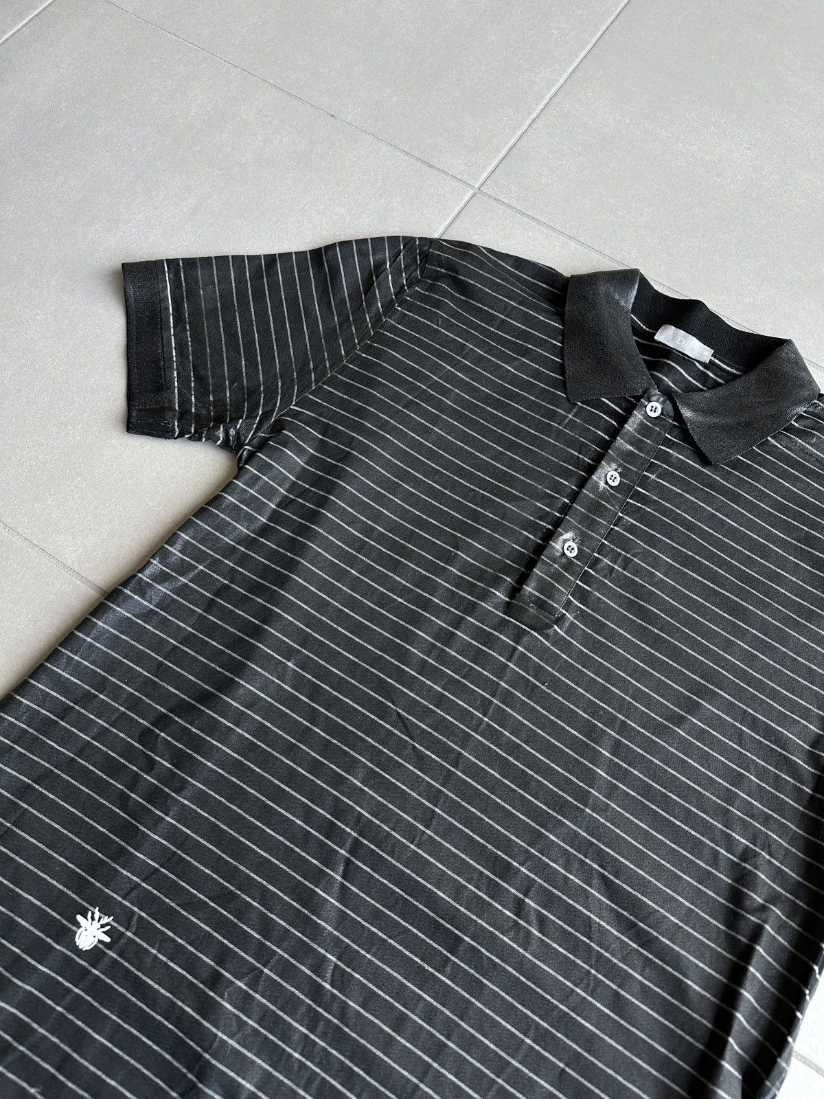 Dior × Hedi Slimane Dior Homme AW03 "Luster" Waxed polo Size US L / EU 52-54 / 3 - 10 Thumbnail